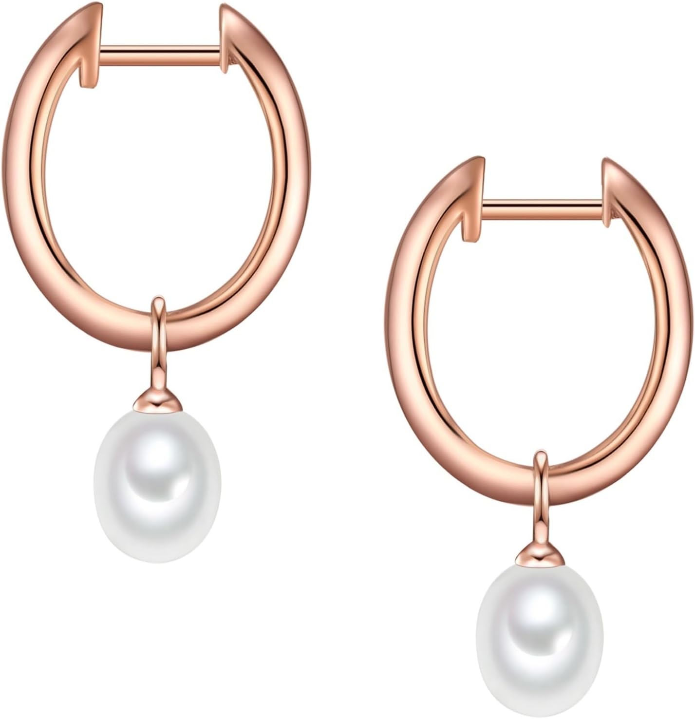 Thumbnail 2 de Valero Pearls Créoles pour Femme en argent sterling 925 – Perles d'eau douce