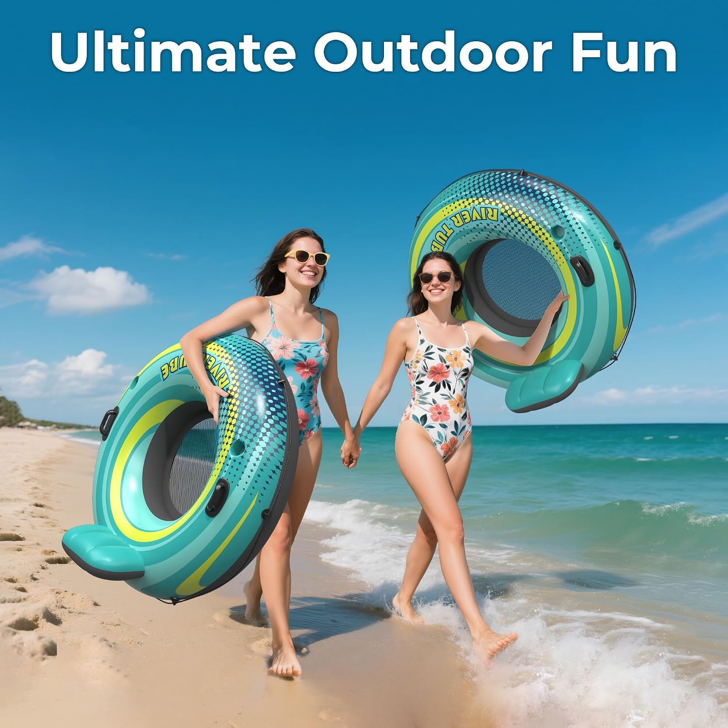 Thumbnail 2 de 53" Heavy Duty River Tube Float for Adults