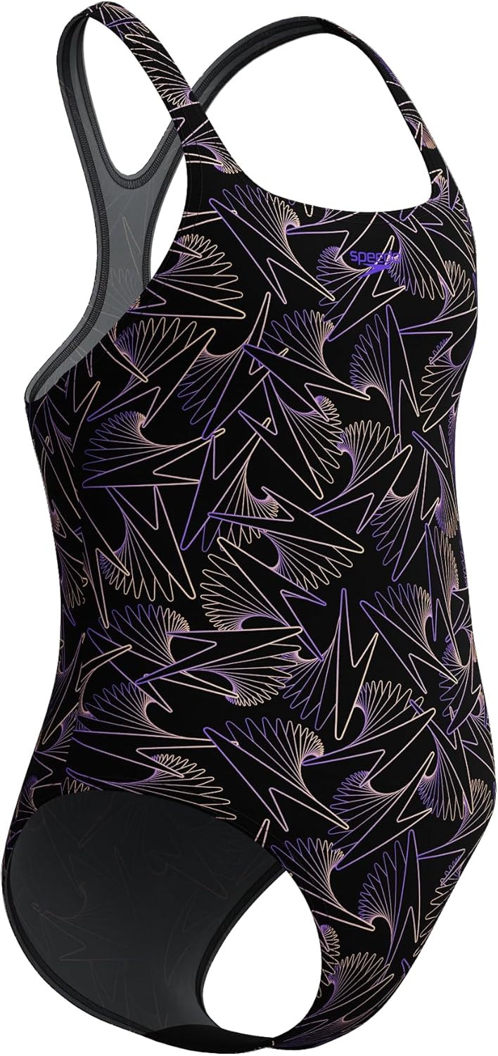 Thumbnail 1 de Speedo Maillot HyperBoom Allover Medalist Fille – Séchage rapide et résistance au chlore (Lot de 1, 5-6 ans)