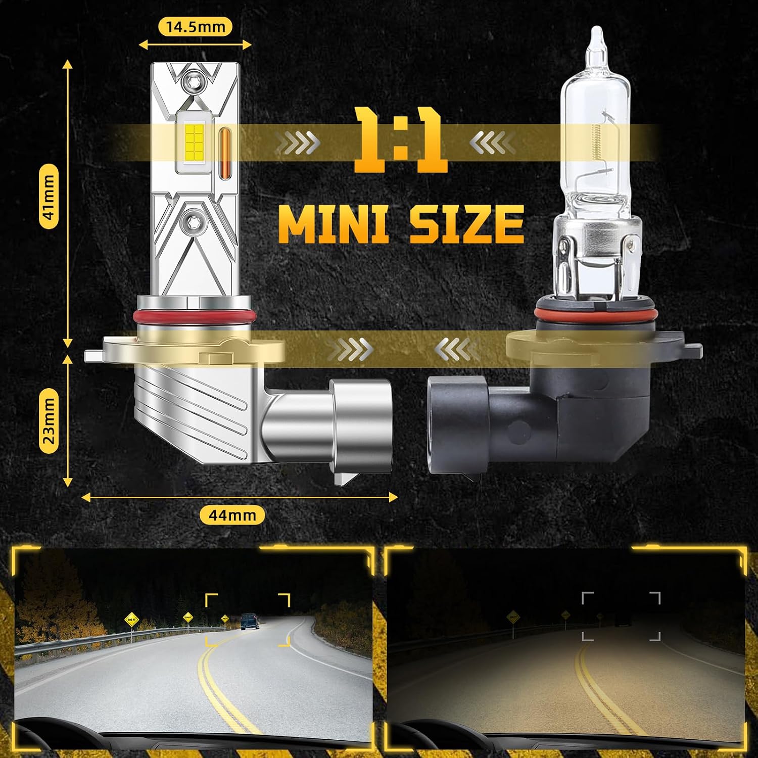 Detalle 2 de JOSHF HB3/9005 LED 18000LM 6500K Ampoule phare
