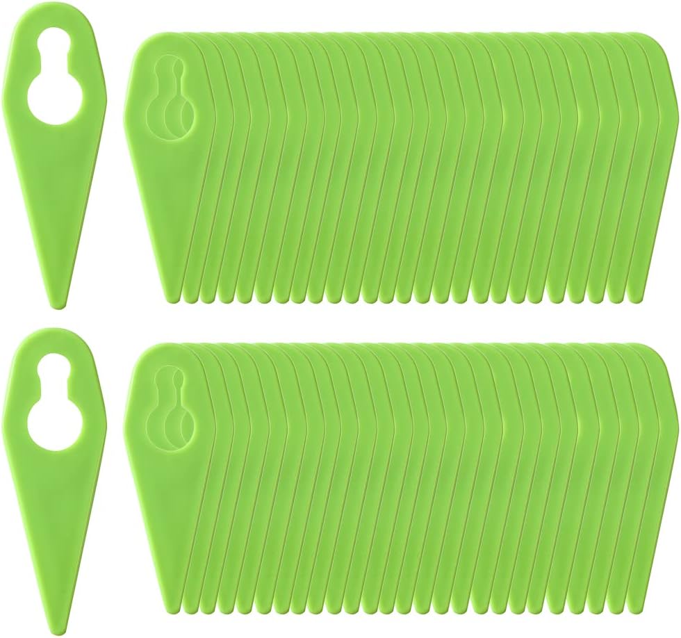 Thumbnail 1 de FourShow 100Pcs PA6 Plastic Blades for Gtech grass trimmers