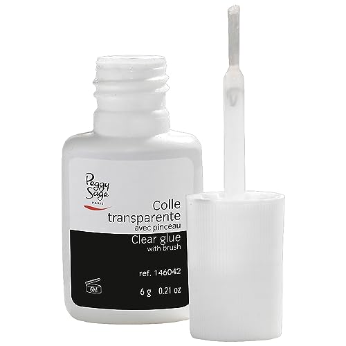 Detalle de Peggy Sage Colle Transparente 6 g avec pinceau Pour Capsules – précision et confort d’usage