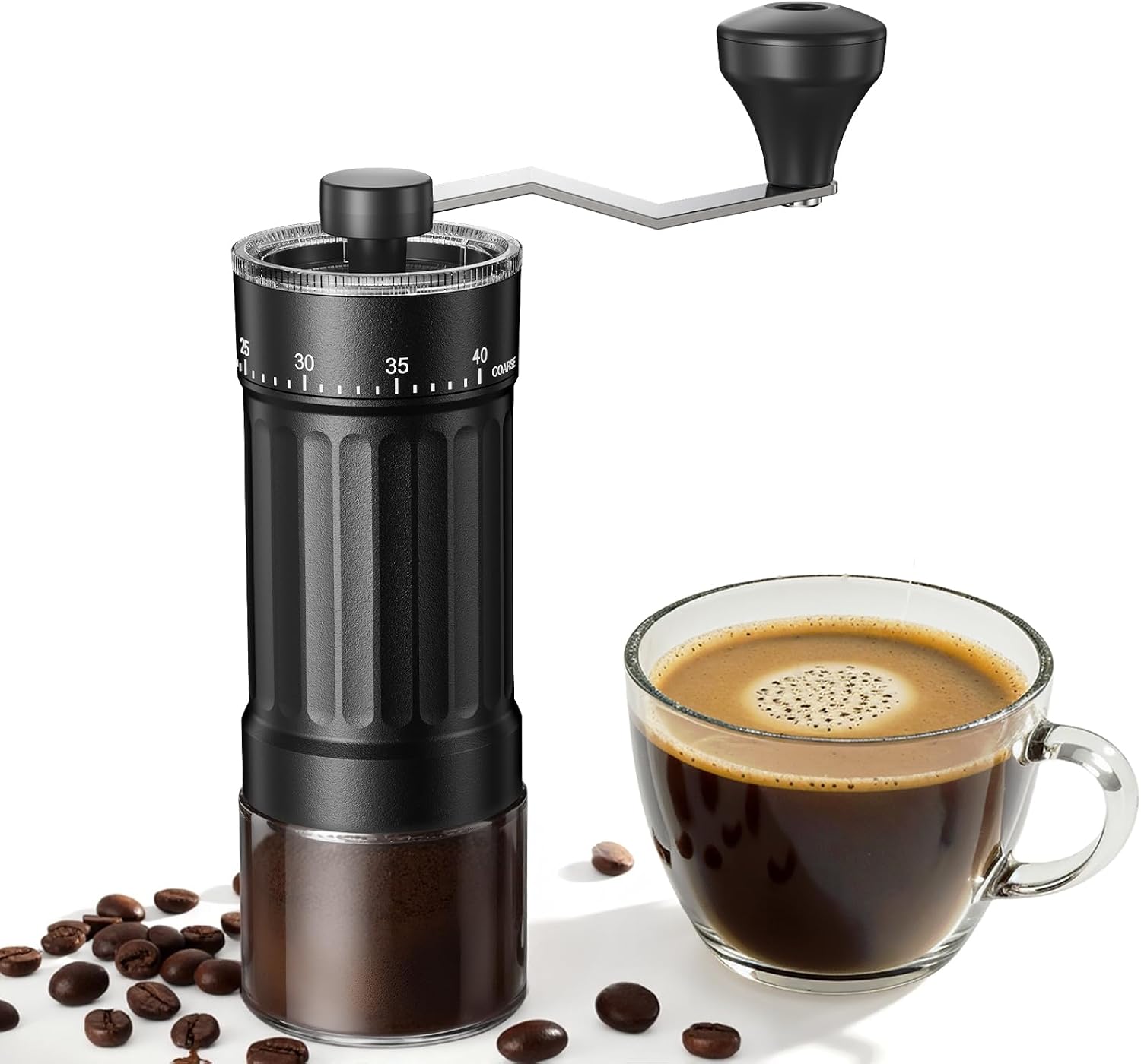 Imagen de CEVING Mini Manual Coffee Grinder with 40 External Settings en OfertitasTOP