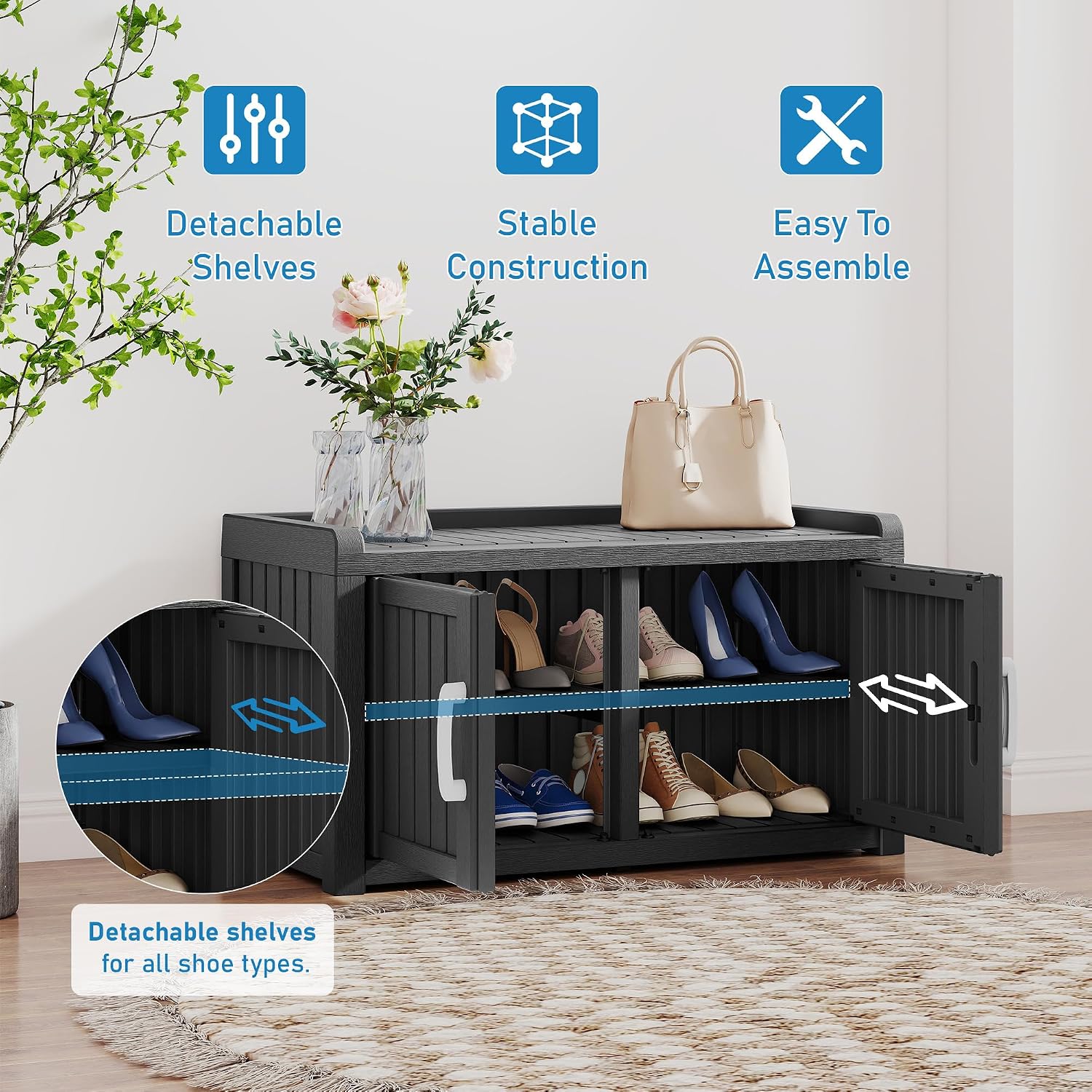Thumbnail 6 de KAMABOKO Shoe Storage Cabinet, Resin