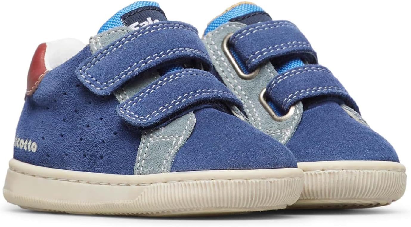 Detalle de Falcotto Sneakers in Pelle e Suede per i primi passi: stile e comodità da bambino