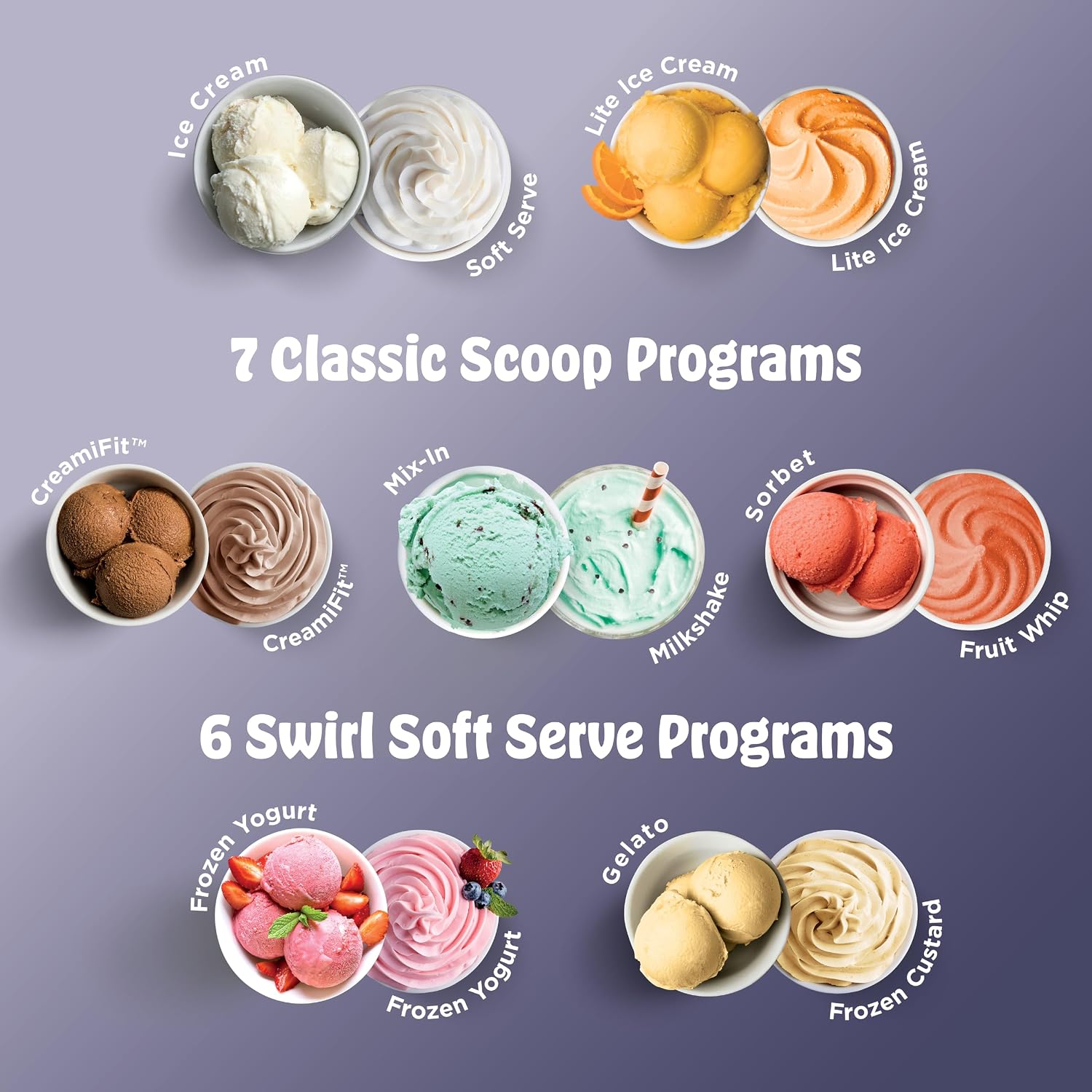 Detalle de Ninja NC701C Creami Scoop & Swirl Ice Cream Maker, 13-in-1