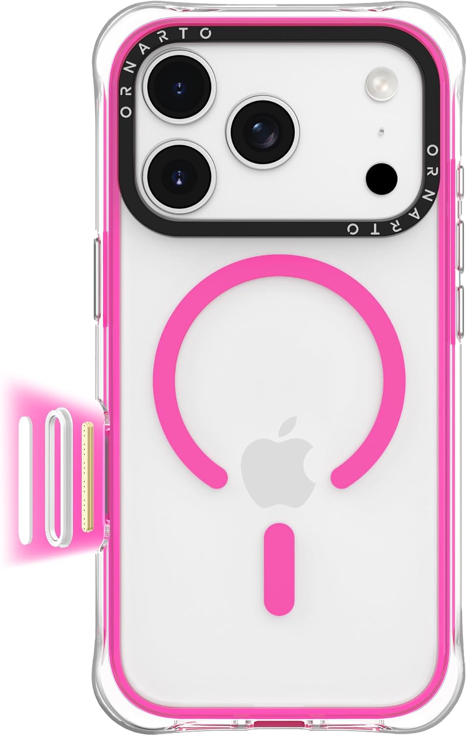 Detalle de ORNARTO Air Case iPhone 17 Pro Max, MagSafe compatible
