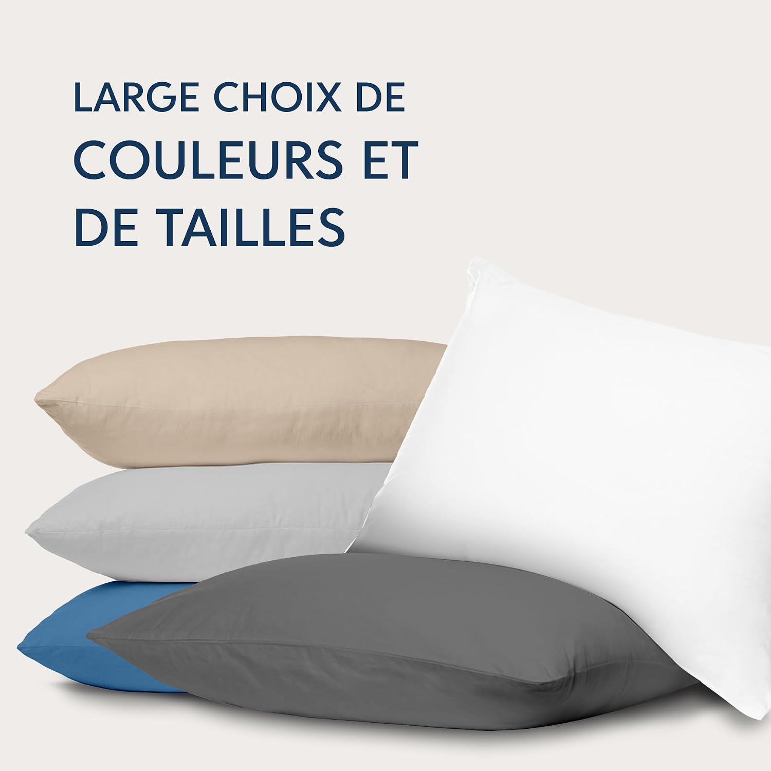 Detalle 1 de Taie d’oreiller coton 40x80 Dreamzie, lot de 4