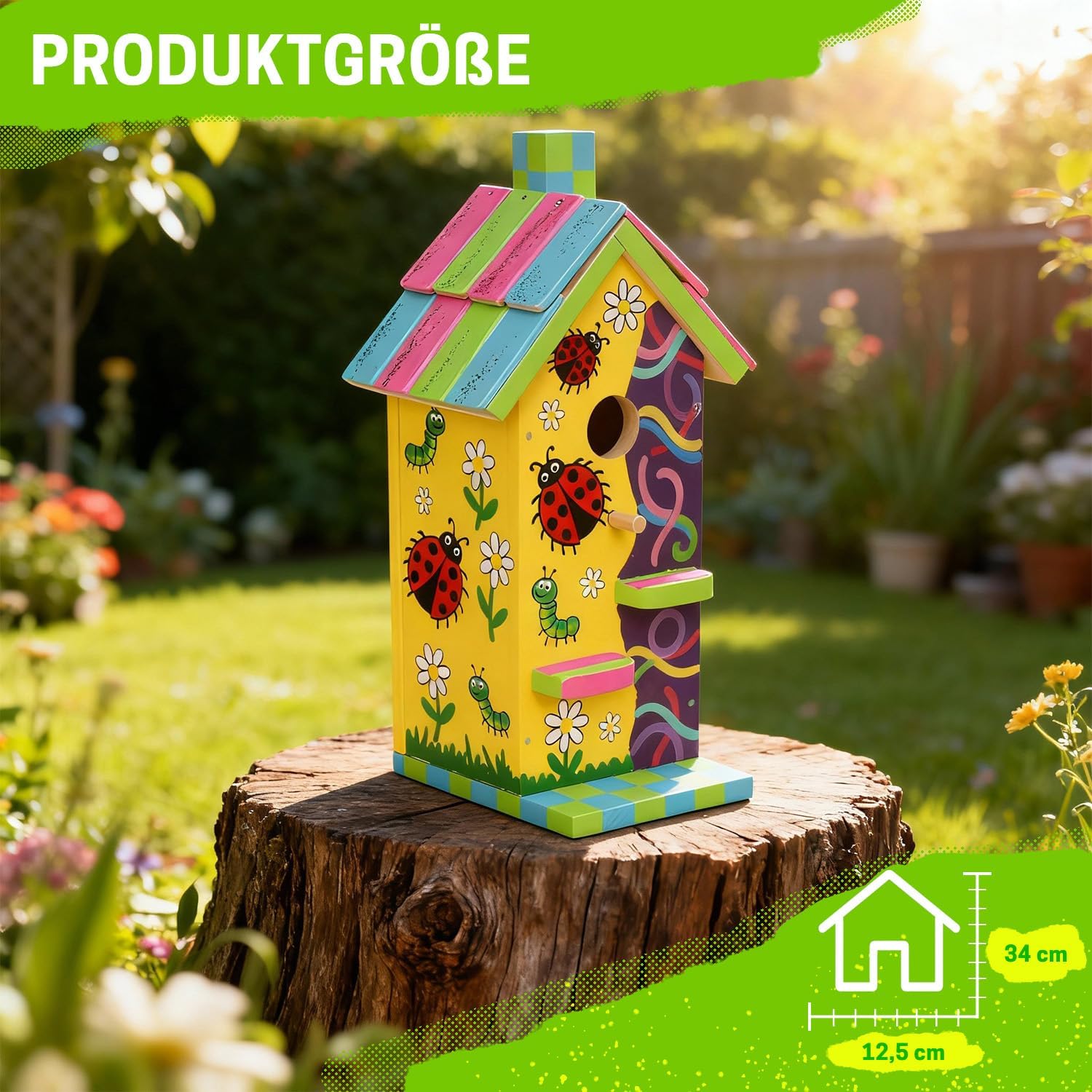 Thumbnail 2 de ITA DIY Nistkasten zum Zusammenbauen und Bemalen Skyhaven – Komplett-Bausatz für Kinder