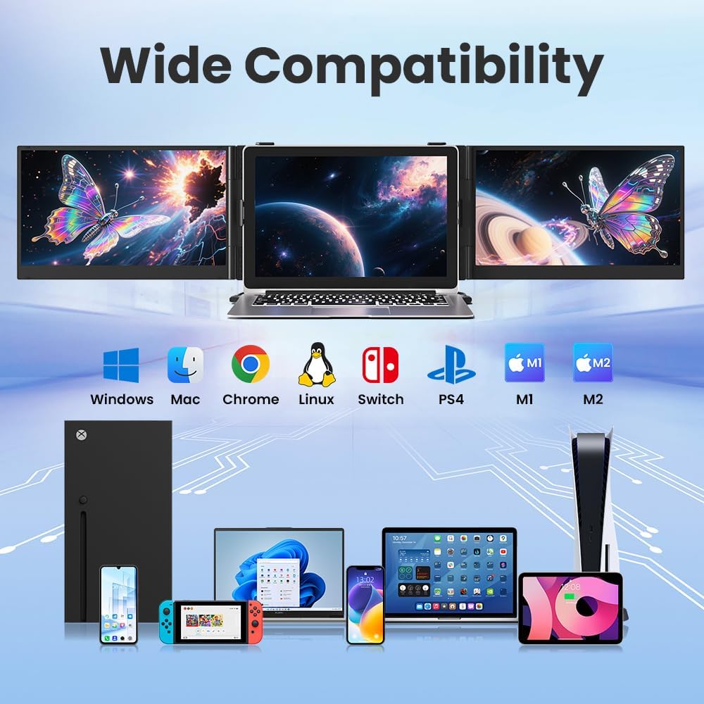 Thumbnail 6 de Hyangin Triple Laptop Screen Extender 14-inch 1080P