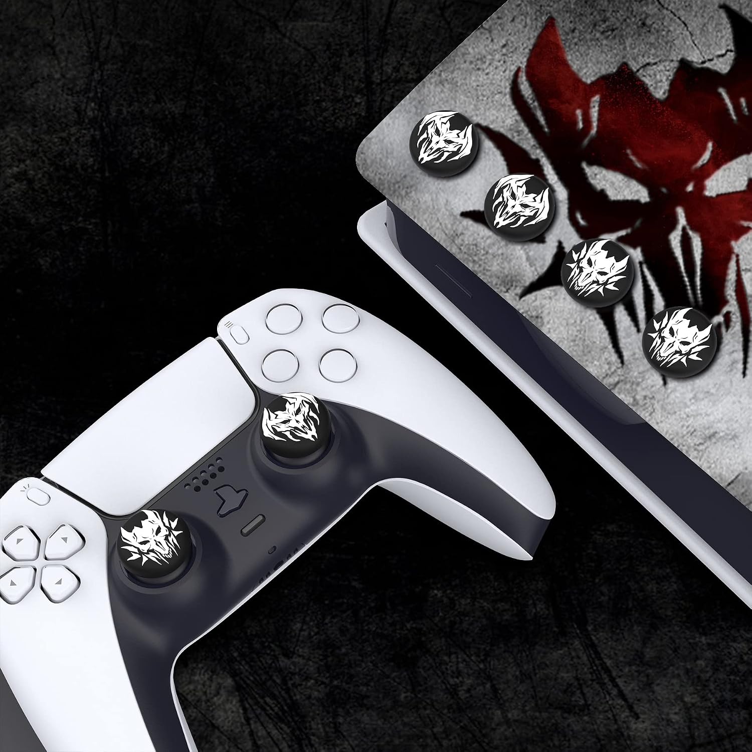 Thumbnail 3 de PlayVital Lich Demons Thumb Grip Caps for PS5/4, Xbox Series X/S, Switch Pro Controller