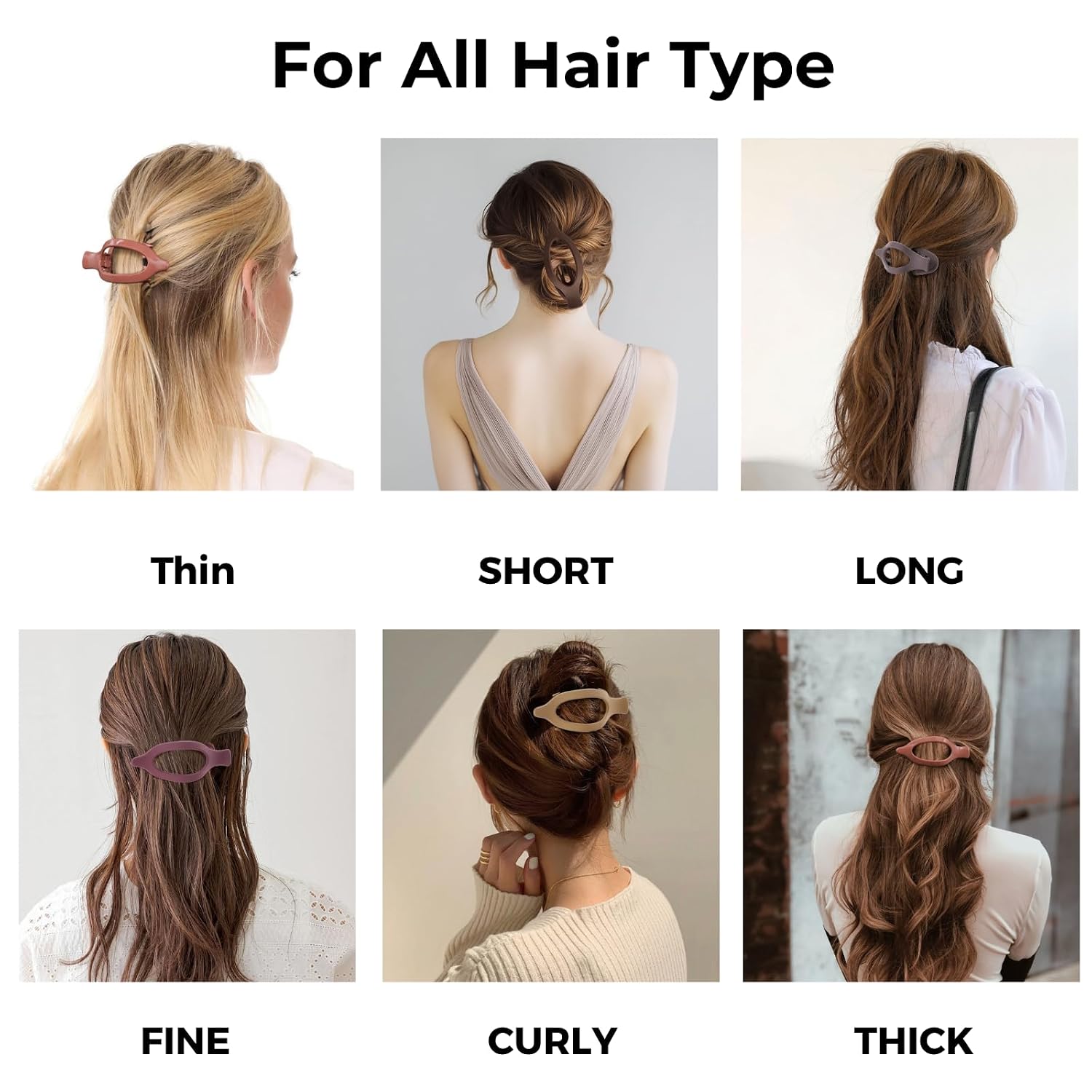 Detalle 2 de Flat Hair Clips 8-Pack
