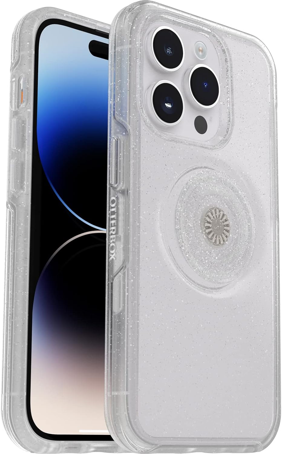 Thumbnail 6 de OtterBox Otter+Pop Symmetry Clear per iPhone 14 Plus con PopGrip trasparente, testata MIL-STD 810G