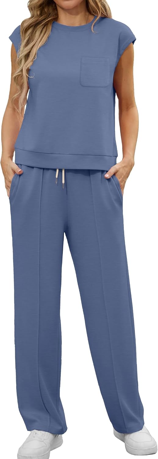 Thumbnail 6 de GRECERELLE Two Piece Outfits for Women – Summer Lounge Set with Pockets