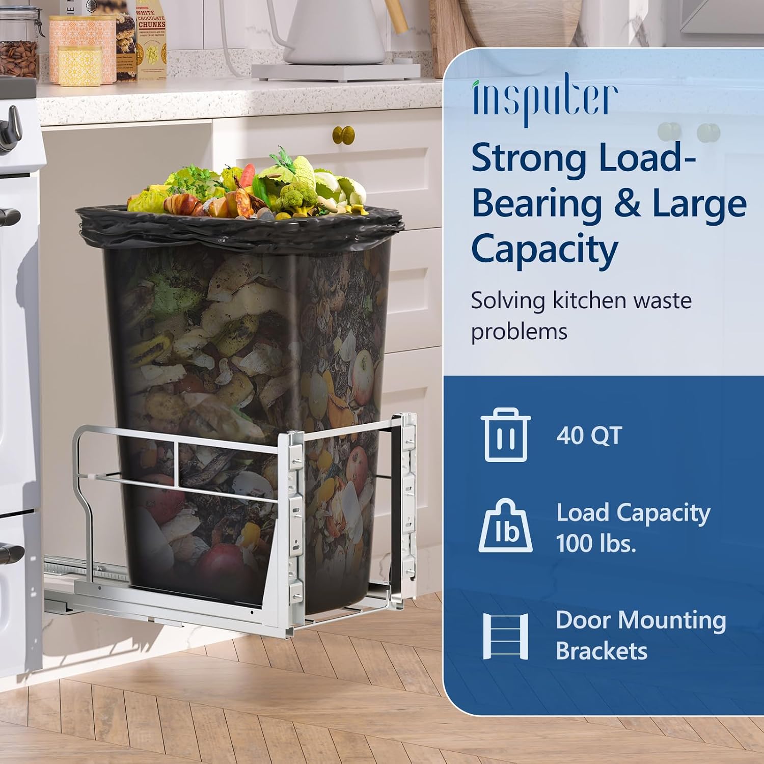 Thumbnail 3 de Insputer Under Cabinet Pull Out Trash Can