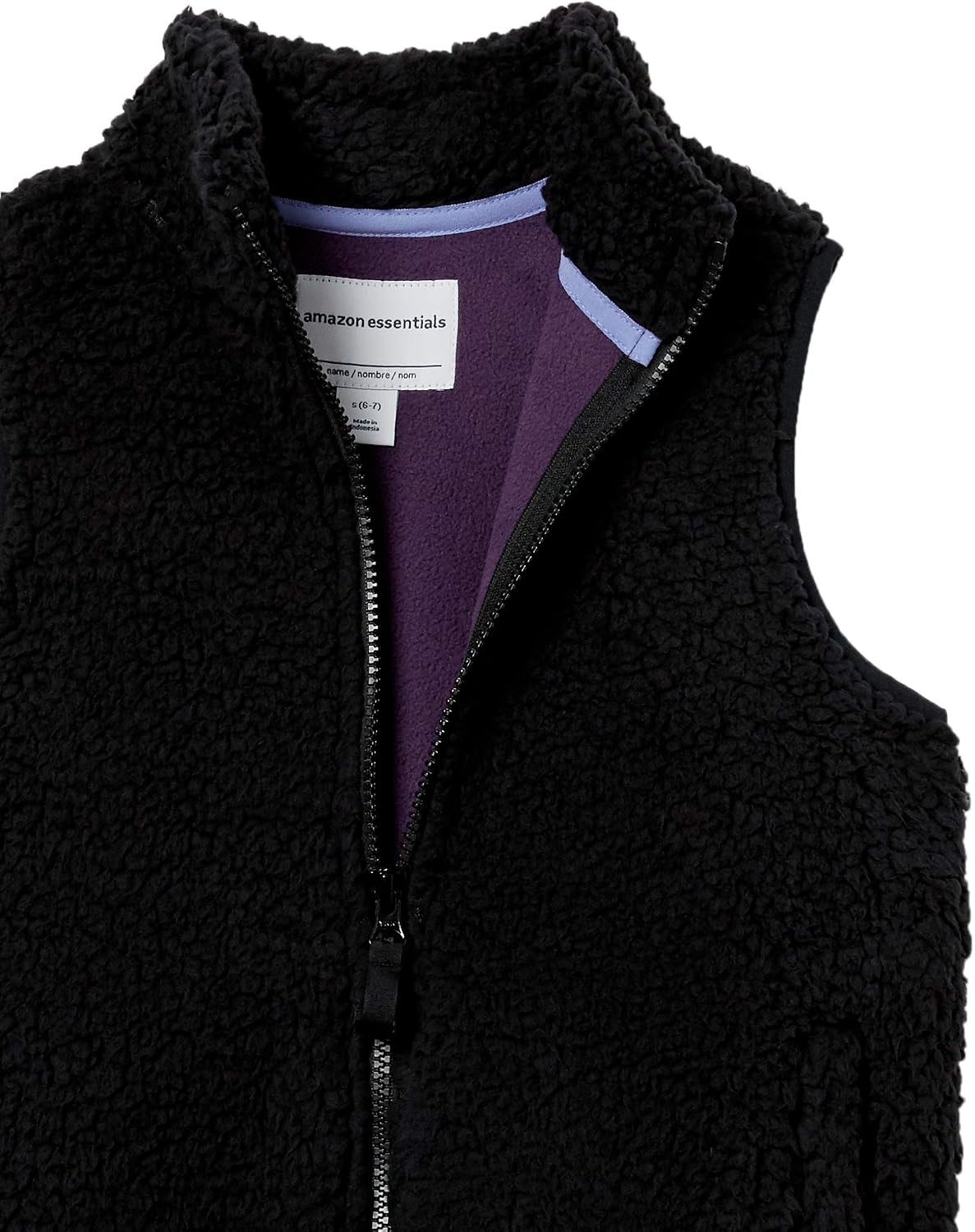 Detalle 2 de Amazon Essentials girls Sherpa fleece vest
