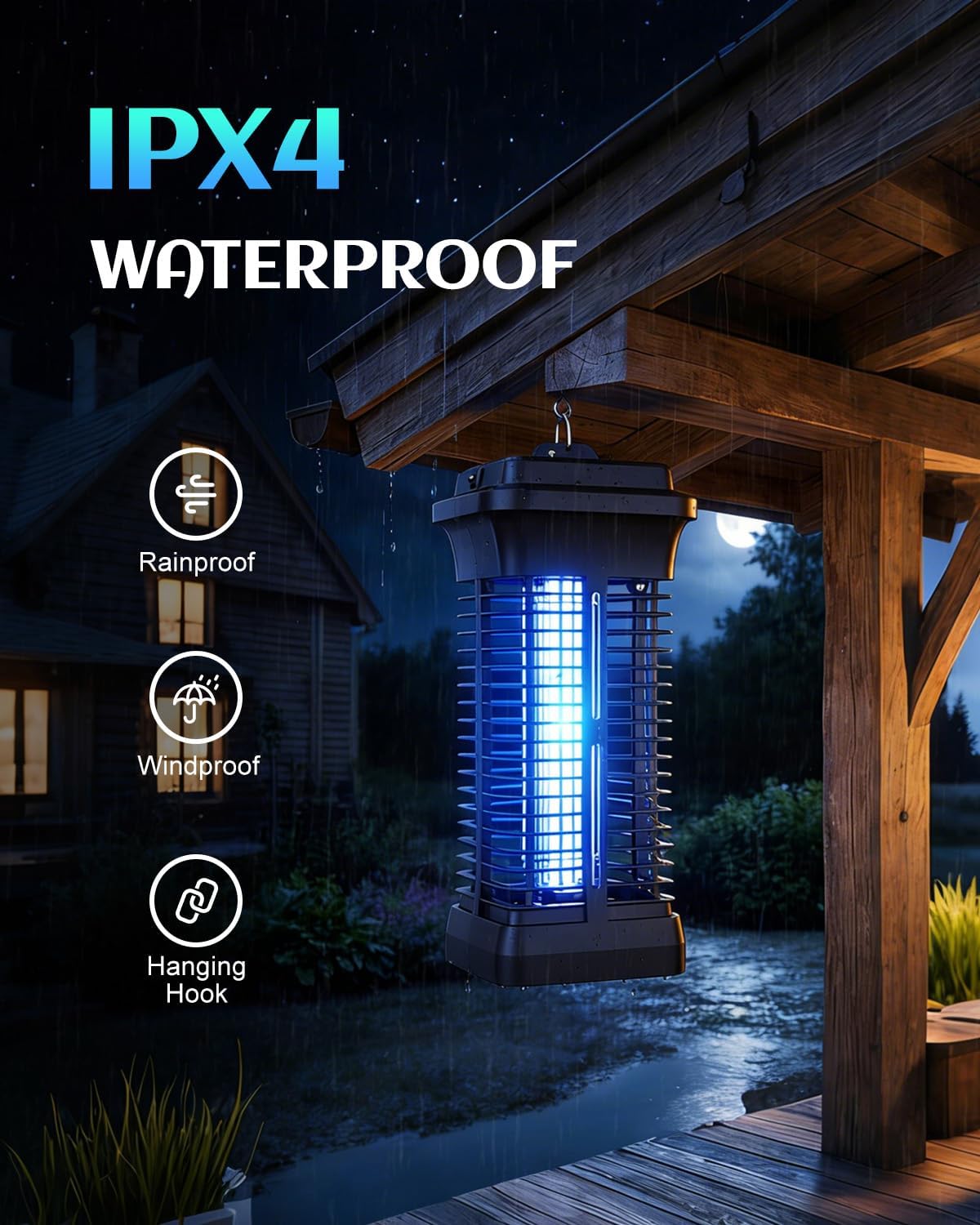 Thumbnail 6 de Molxss Electric Bug Zapper 4200V Indoor/Outdoor