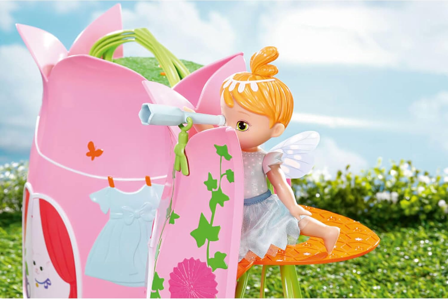 Detalle 2 de BABY born Storybook Cottage 833803 uitklapbaar feeënhuis met accessoires