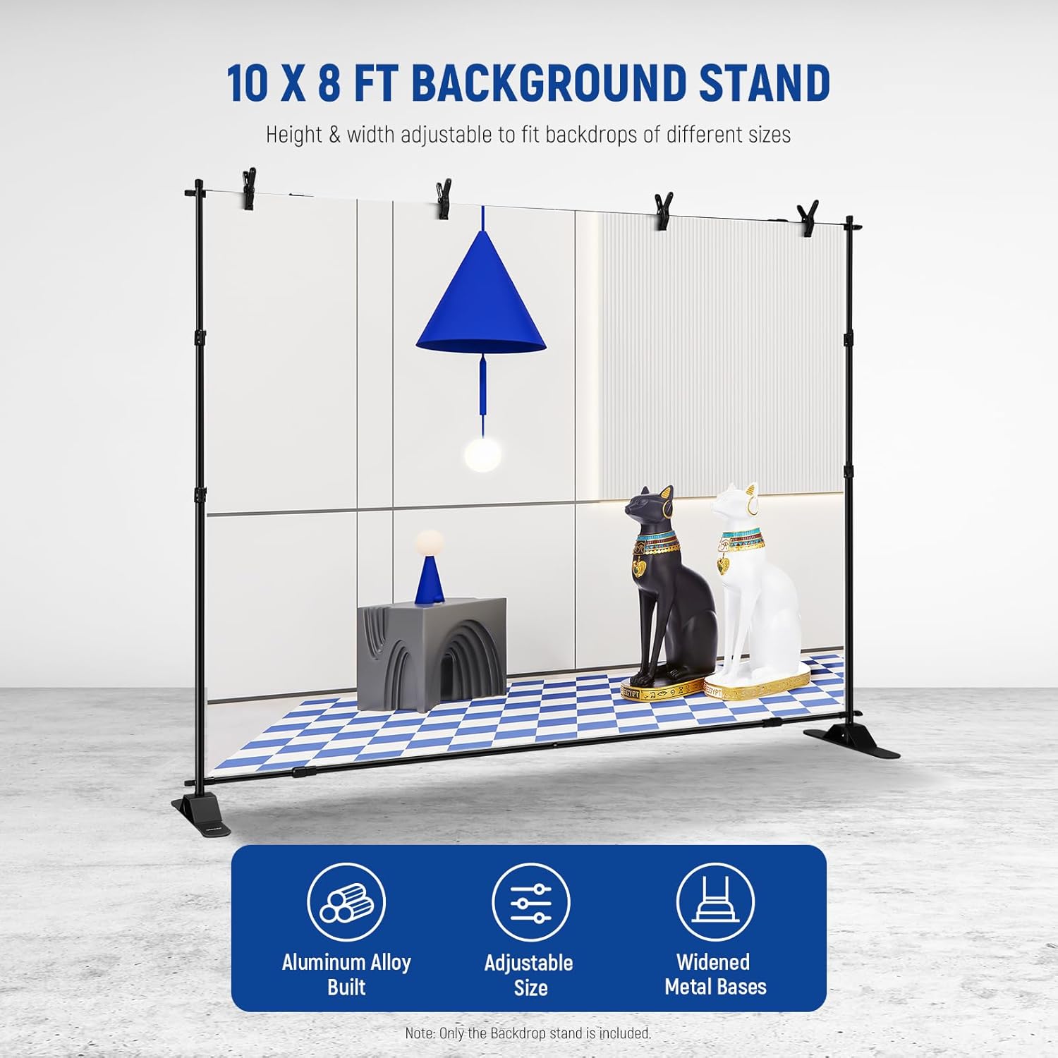 Thumbnail 1 de NEEWER NK-ST300 Heavy Duty Backdrop Stand for 10x8ft backgrounds (widened bases, 4 crossbars, telescopic poles)