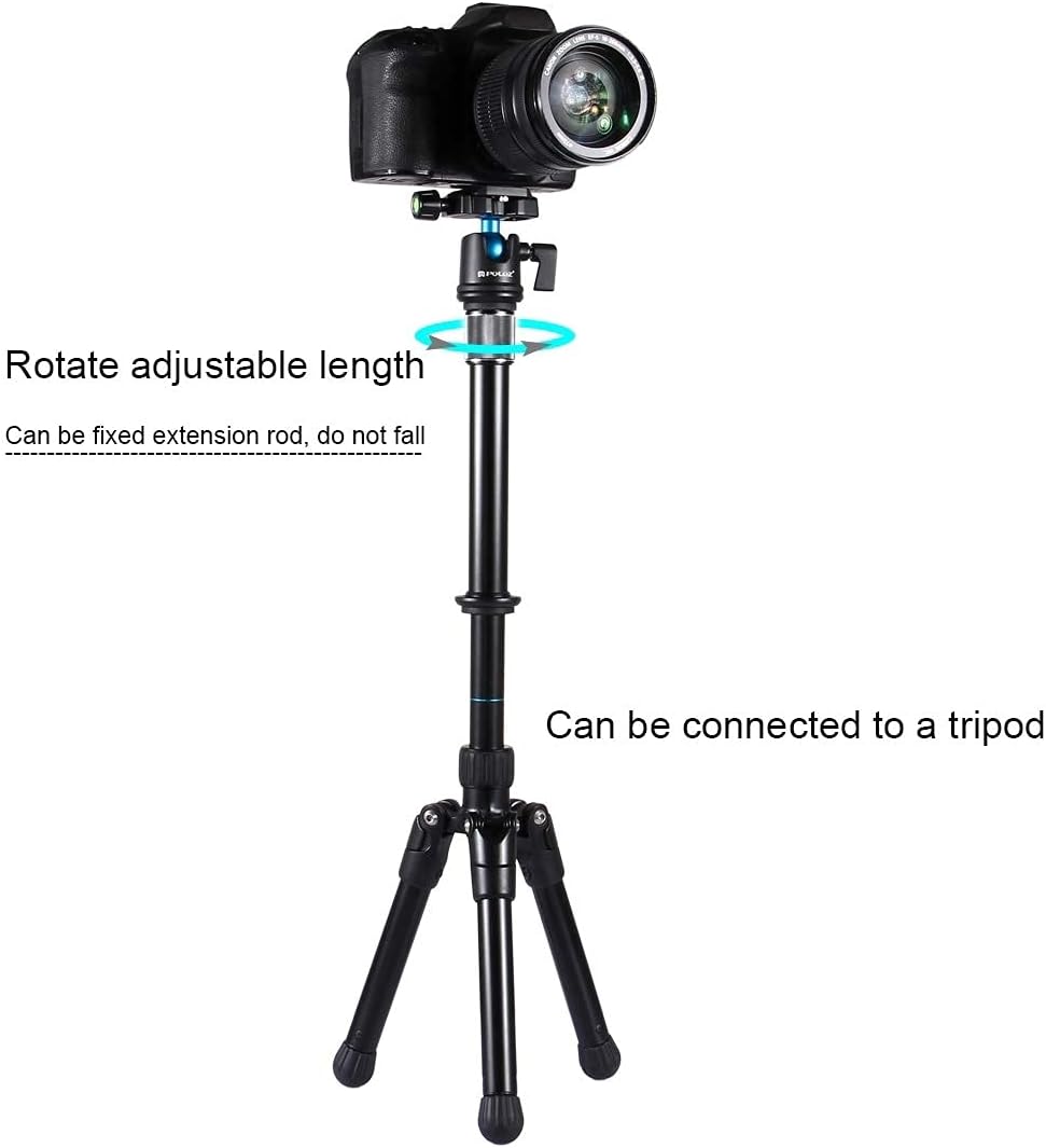 Thumbnail 3 de PULUZ DSLR camera stand extension pole (18.7–31cm) with 1/4 and 3/8 screw adapters