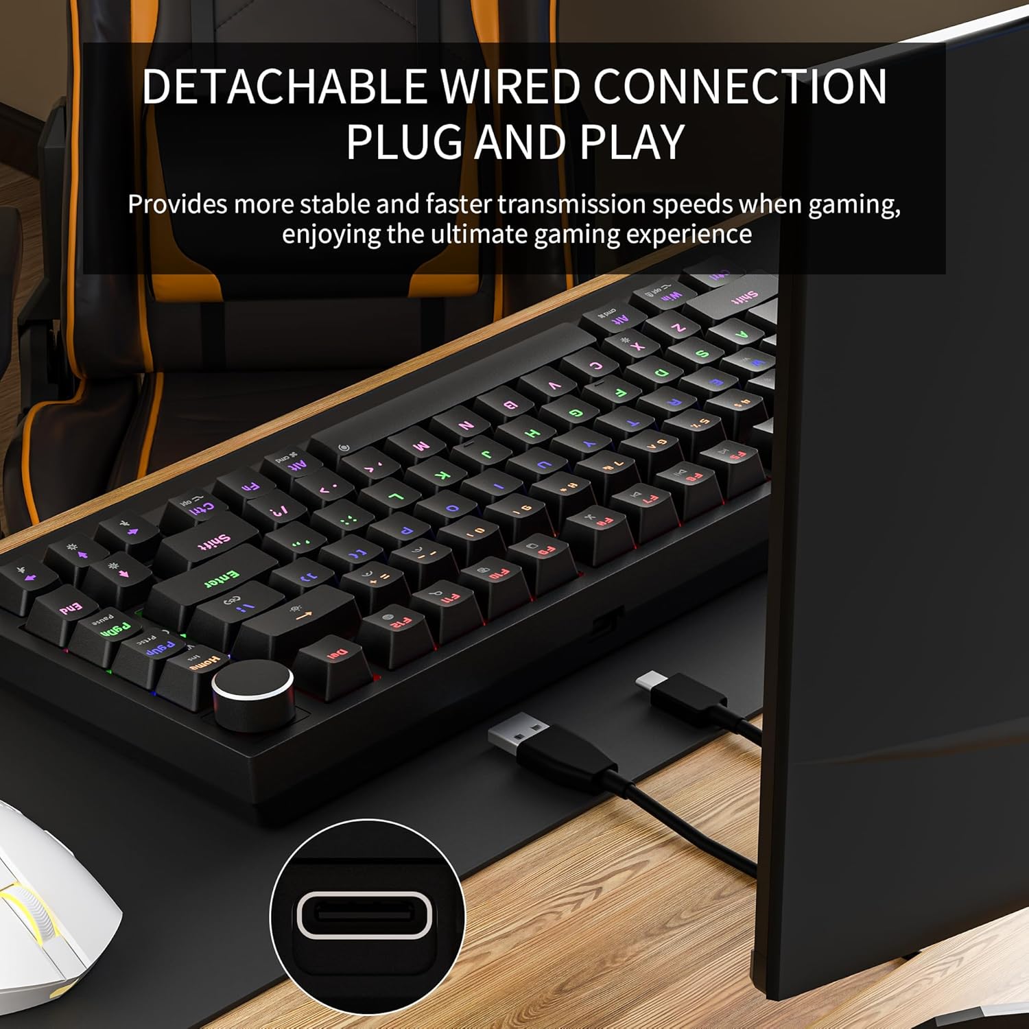 Thumbnail 5 de Newmen GM326 75% hot‑swappable mechanical keyboard ⌨