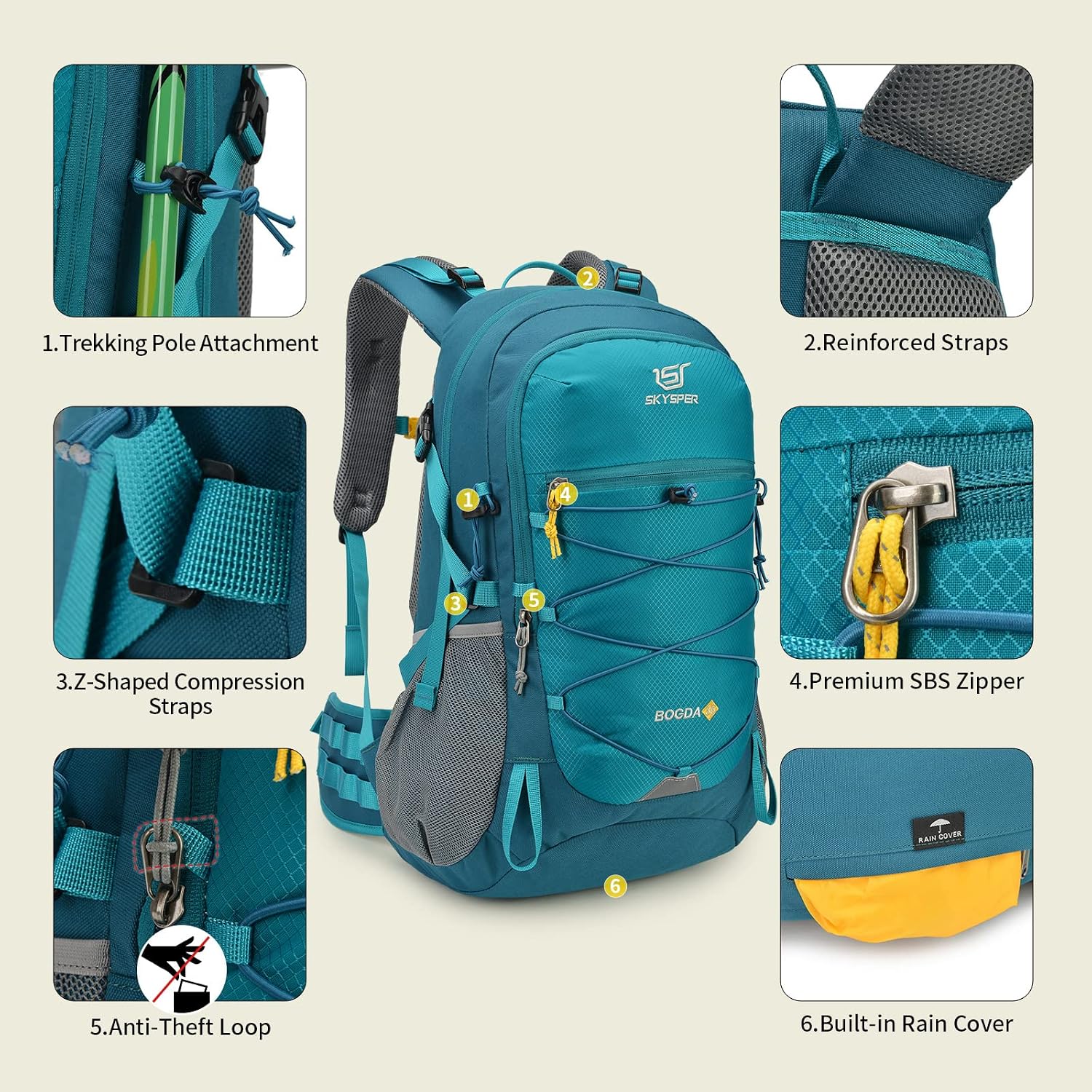 Thumbnail 4 de SKYSPER Rucksack 35L hiking backpack