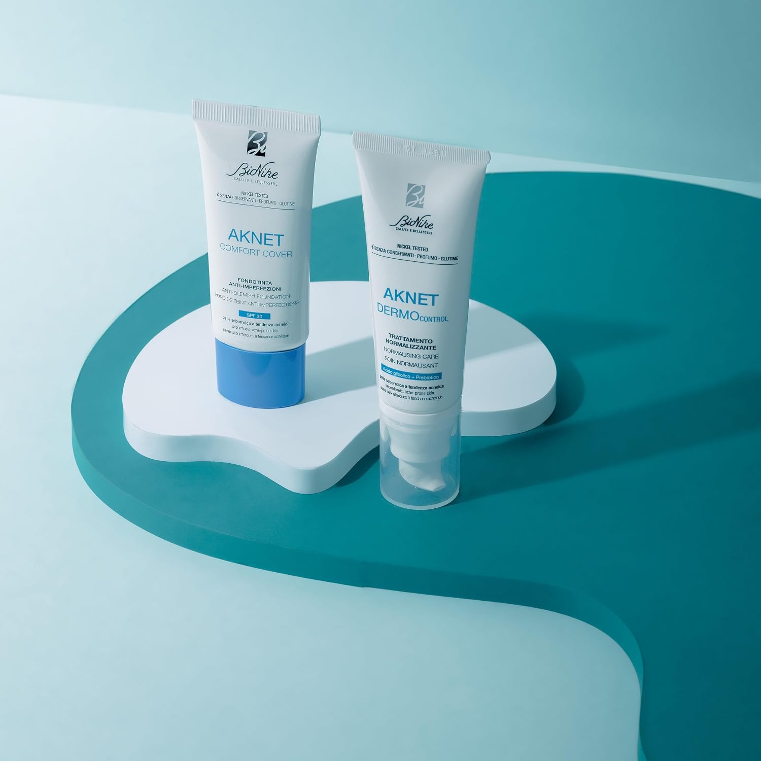 Detalle 2 de BioNike Aknet Comfort Cover 104 Biscuit 30 ml