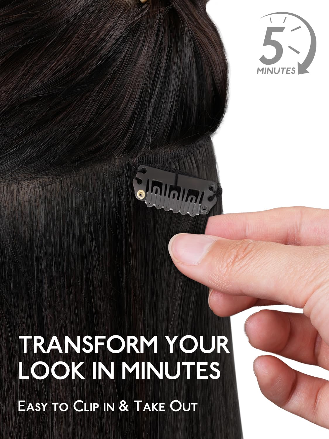 Thumbnail 2 de WENNALIFE Clip in Hair Extensions 24 Inch