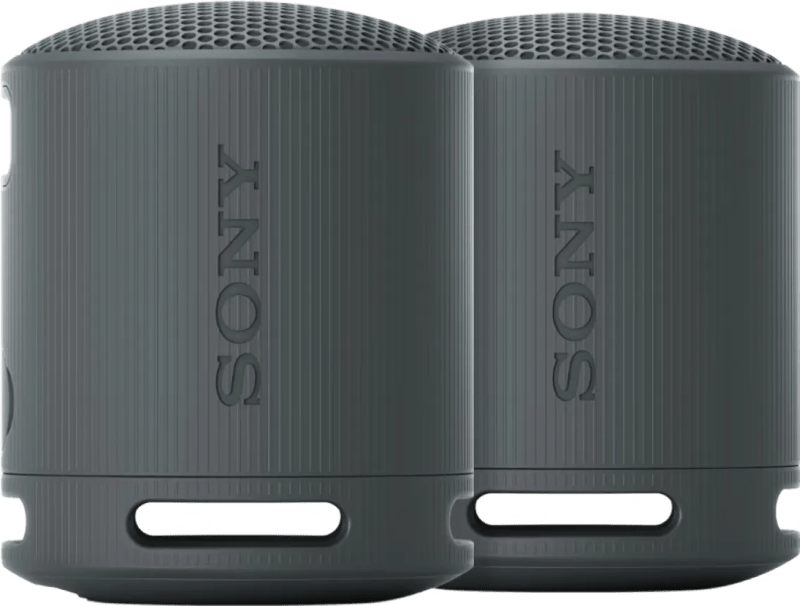 Detalle de Sony SRS-XB100 Doppelpack Schwarz – kompakte Bluetooth-Lautsprecher mit IP67