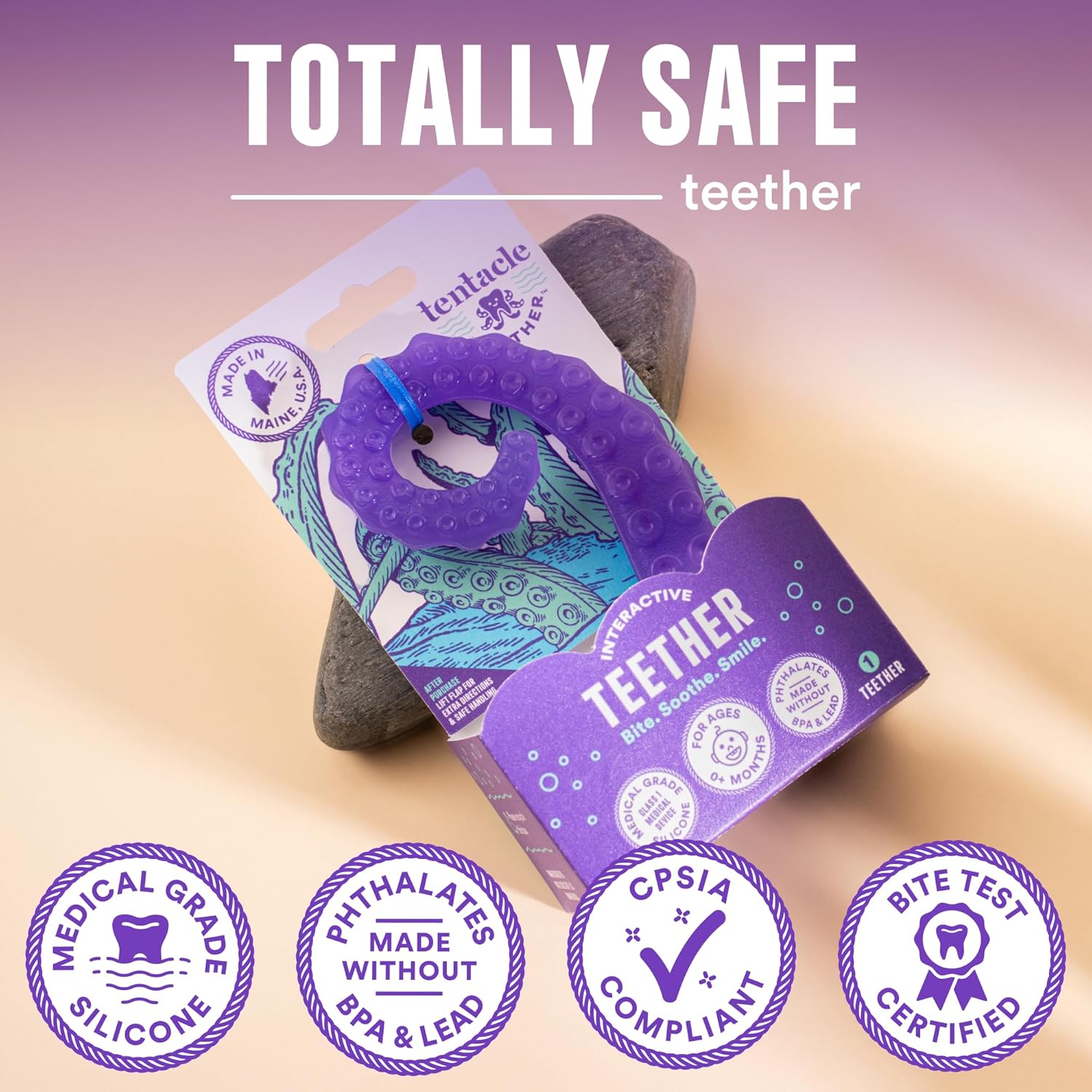 Thumbnail 1 de Teething relief with Tentacle Teether 0-6 Months