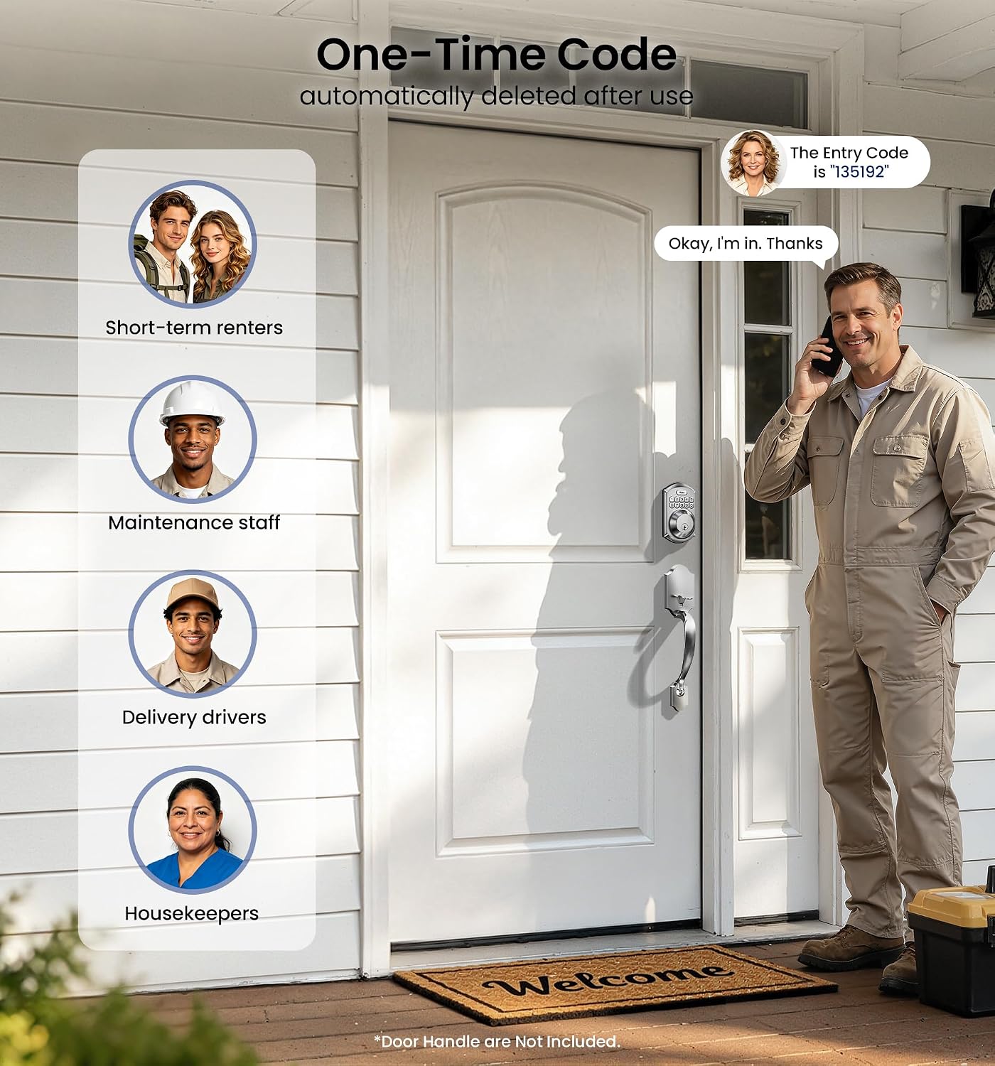 Detalle 2 de Veise Keyless Entry Deadbolt VE001