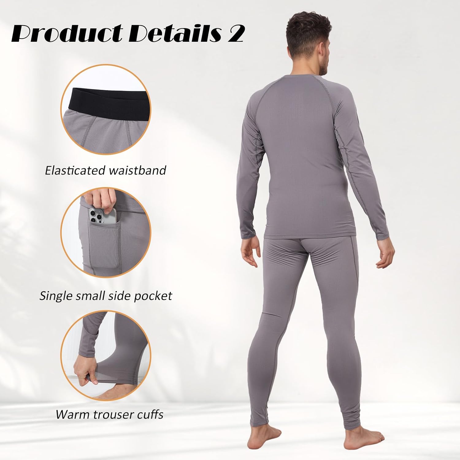 Detalle 1 de Ynport Crefreak caleçon long thermique doublé polaire