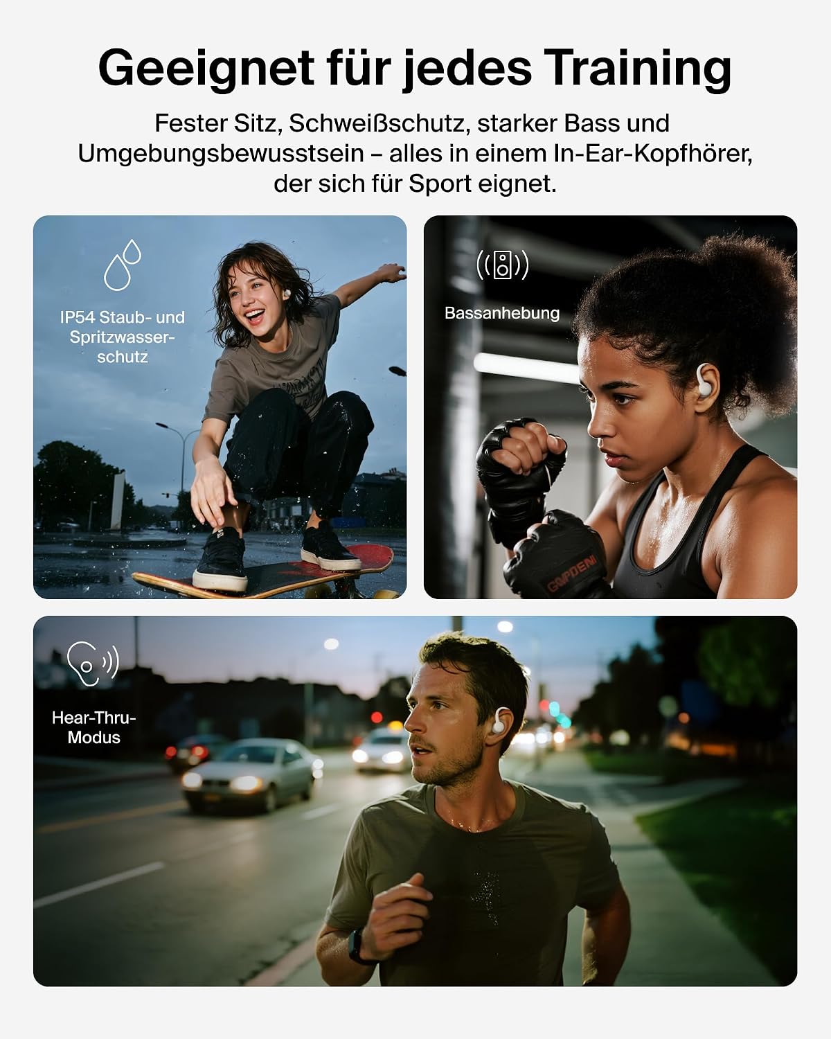 Detalle de Belkin SoundForm ActiveFit Kopfhörer 36 Std.