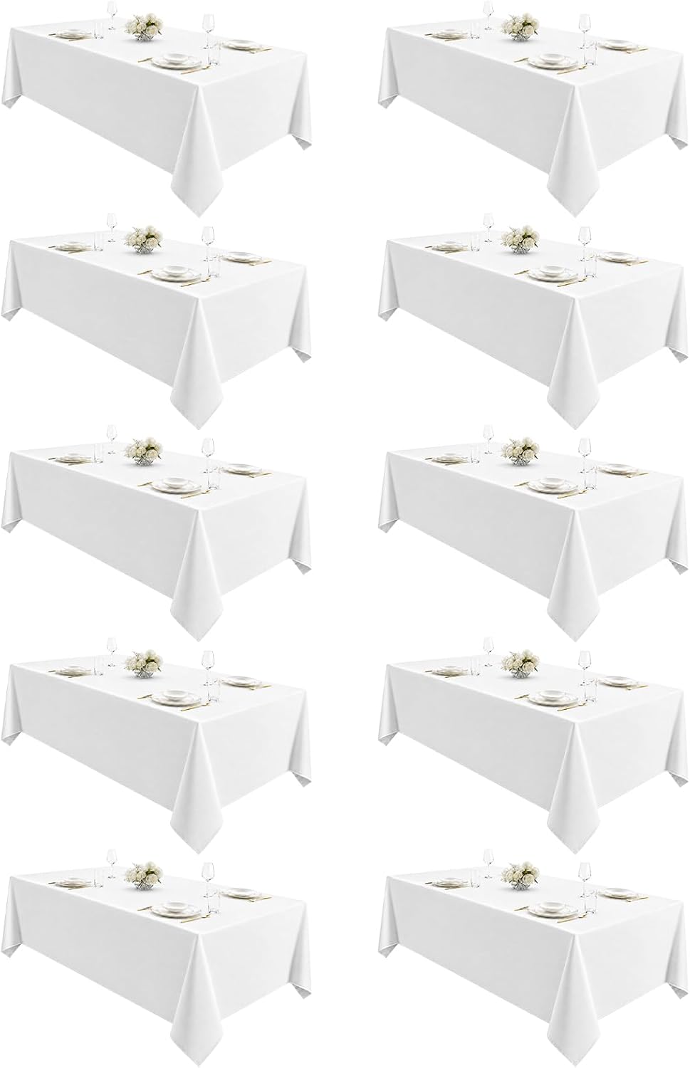 Detalle de VidaFete Polyester Tablecloth, 90 x 156 inches