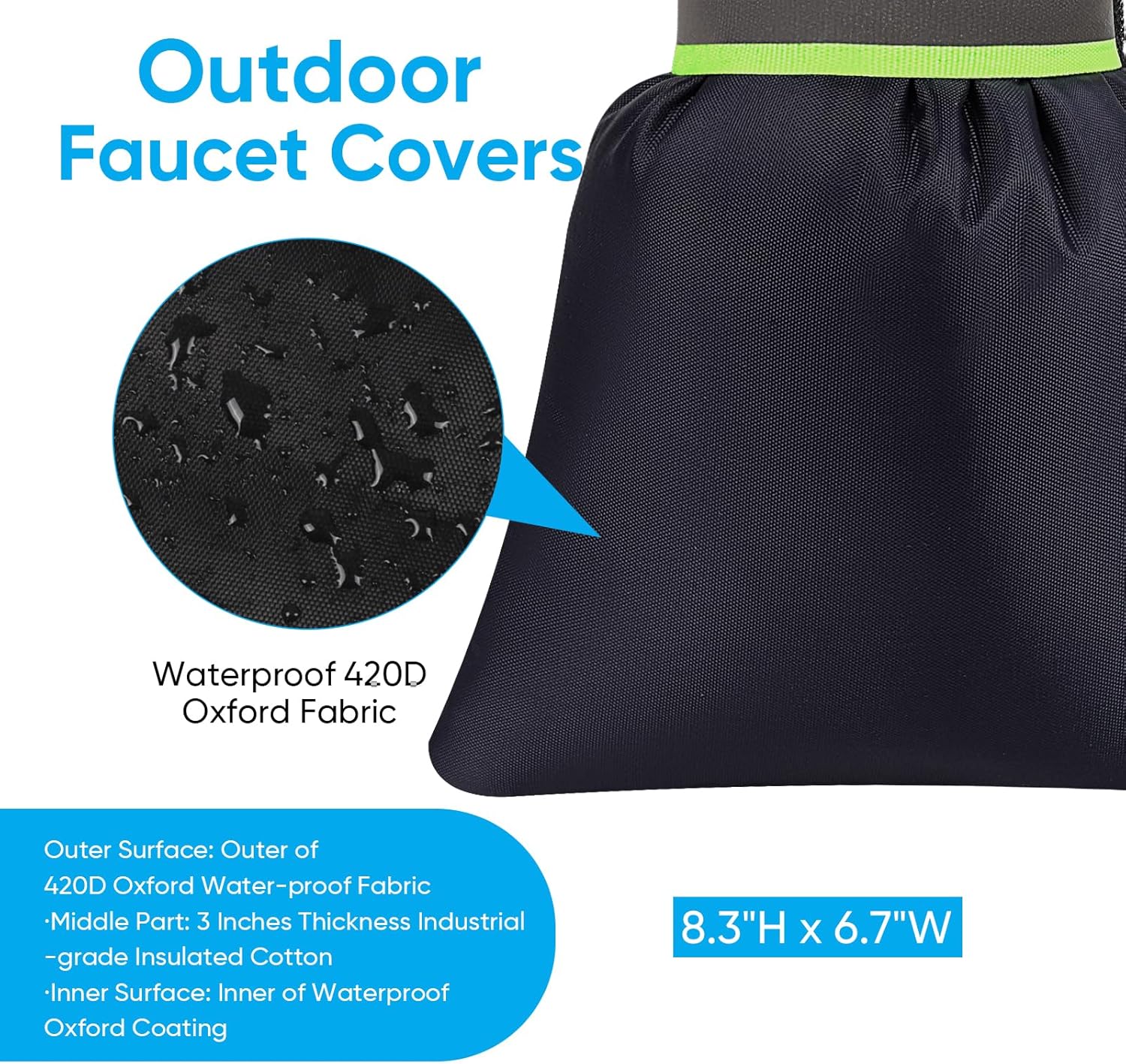 Detalle 2 de Outdoor Faucet Covers 6.7 in 🚰