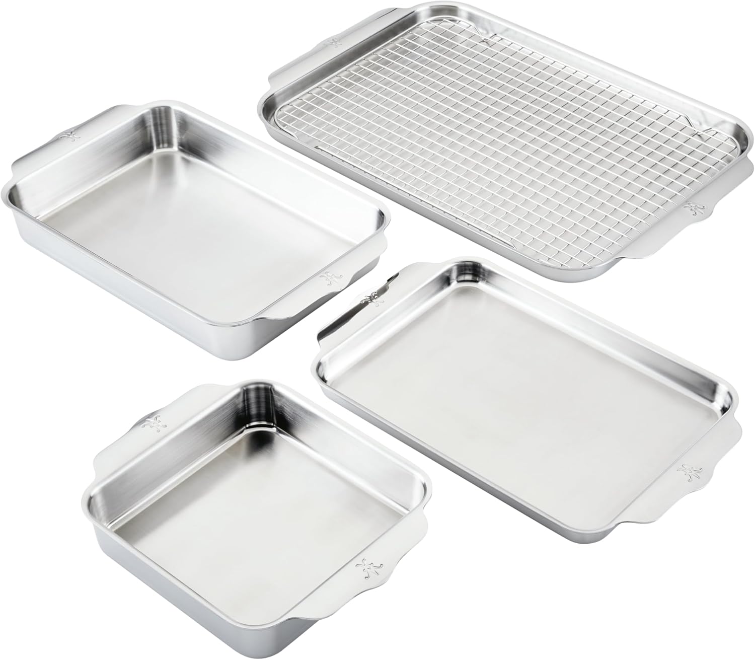 Hestan Provisions OvenBond 5-Piece Tri-ply Stainless Steel Ovenware Baking Sheet Set