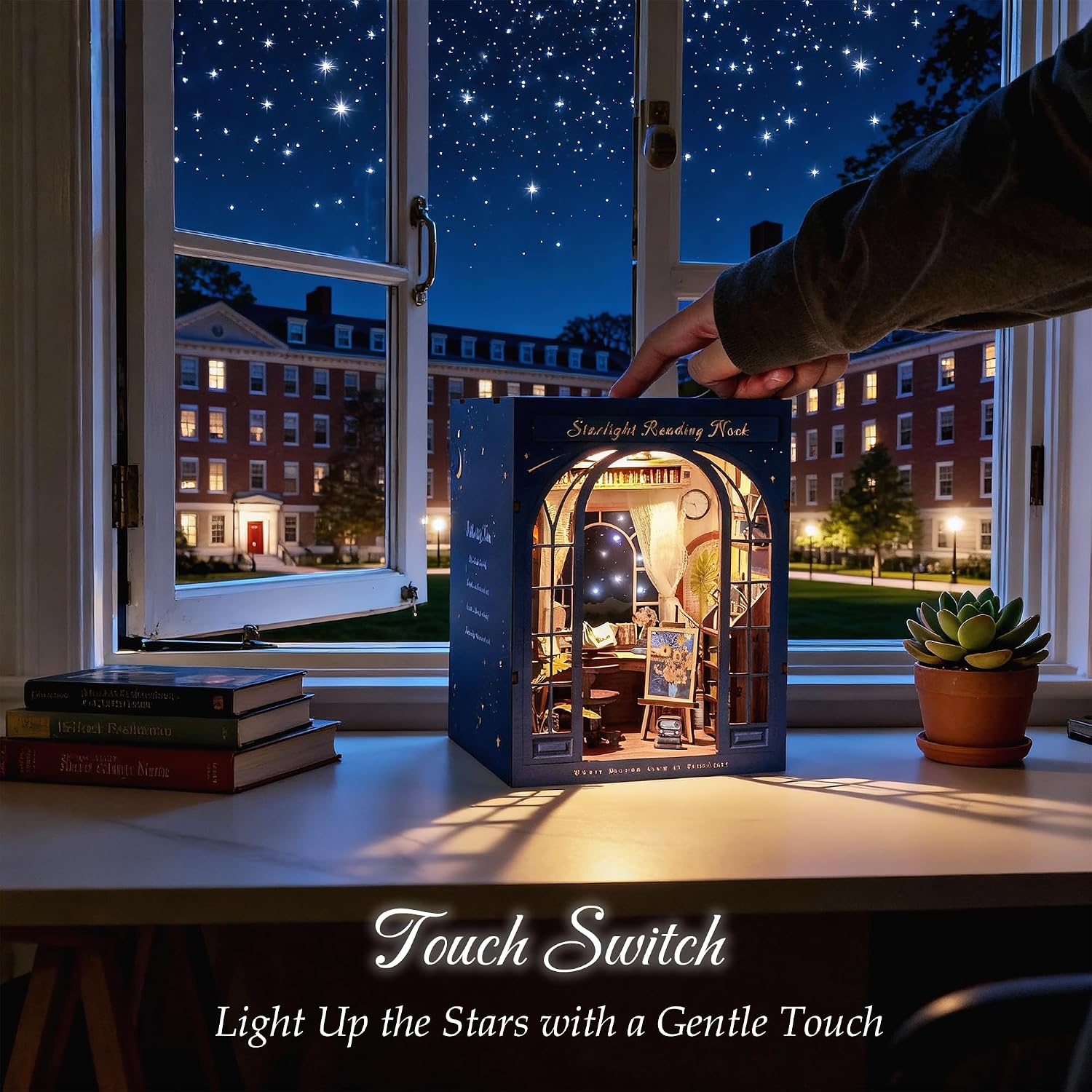 Thumbnail 4 de Dolphin Island DIY Book Nook Kit: Starlight Reading Nook (3D Wooden Puzzle)