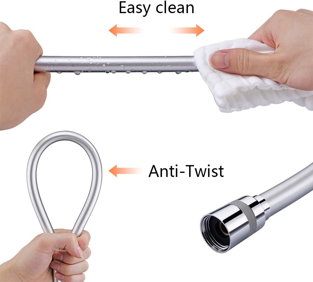Thumbnail 5 de GRIFEMA COMPLENTO-G852: Tubo doccia flessibile da 150 cm anti-torsione, Bianco/Cromo