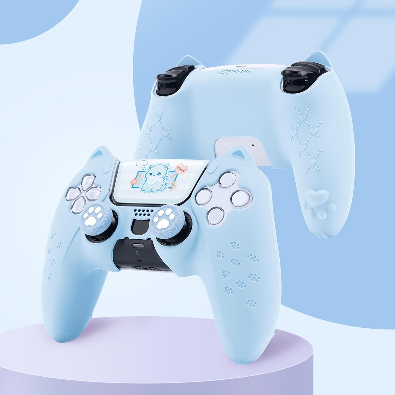 Thumbnail 4 de GeekShare Blue Cat Paw PS5 Controller Skin