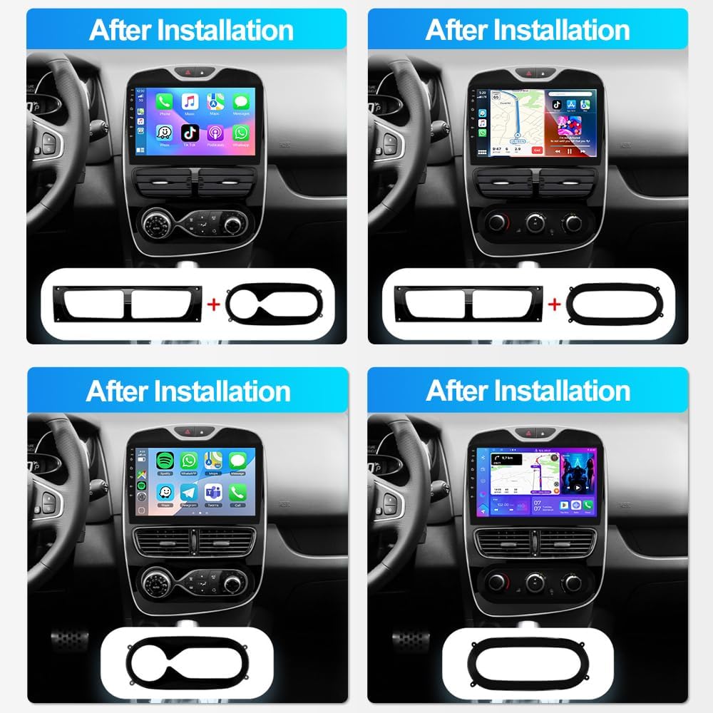 Detalle de ACAVICA 10.1" Android 15 Car Stereo for Renault Clio IV & Zoe (2012–2018) with Wireless CarPlay/Android Auto