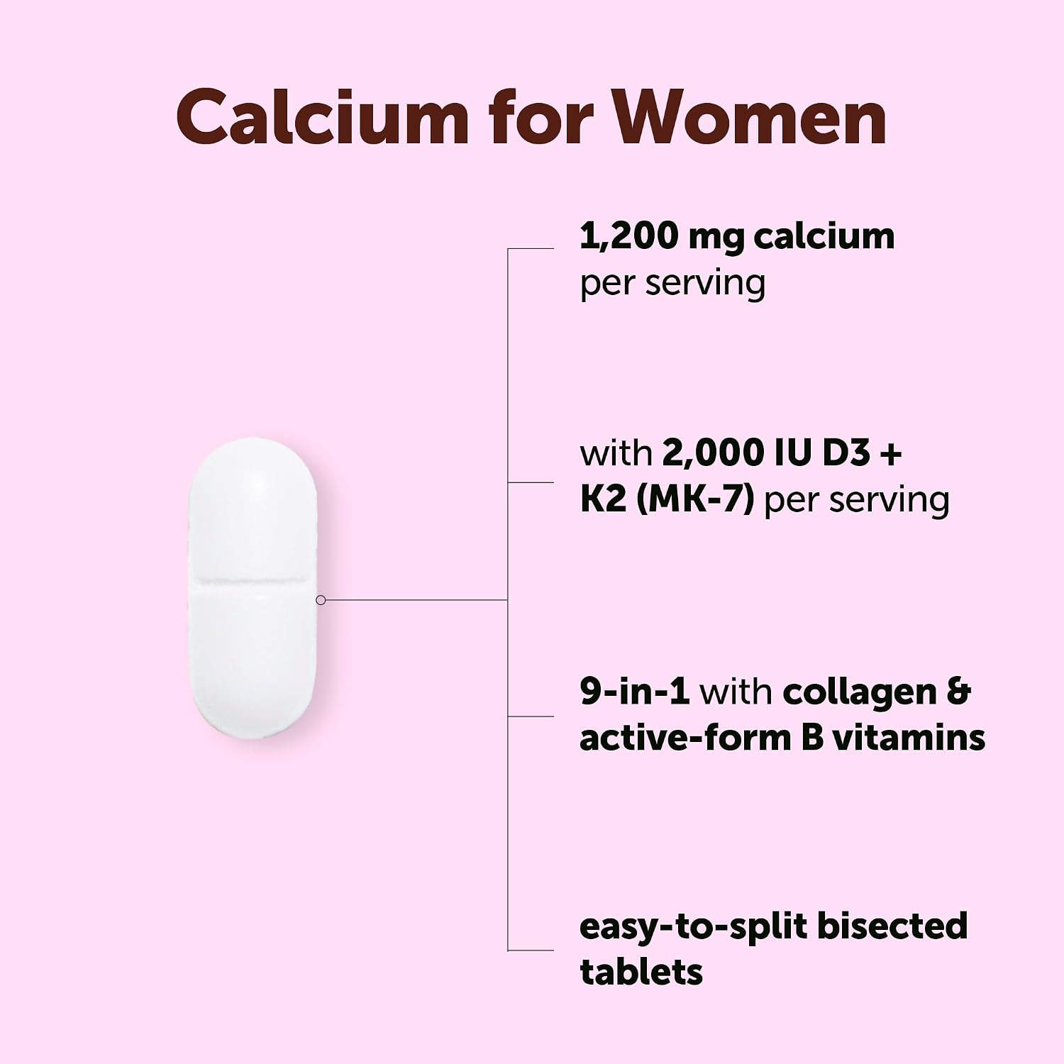 Detalle 2 de Micro Ingredients Calcium Supplement 240 Tablets