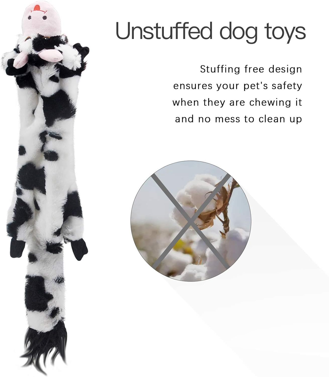 Detalle de Pack de 5 jouets pour chien SHARLOVY à couiner et froissés (sans rembourrage)