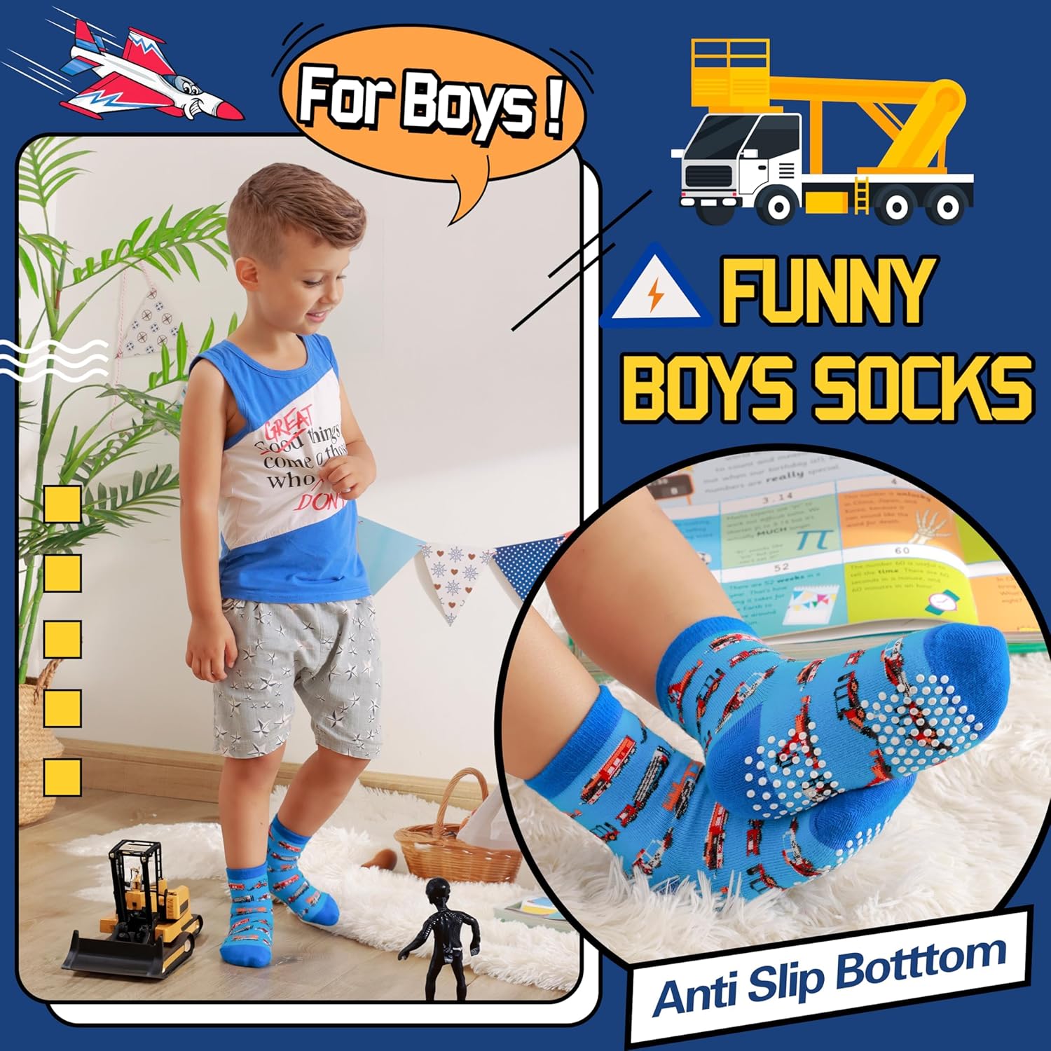 Thumbnail 4 de Welwoos Non-Slip Grip Socks for Kids