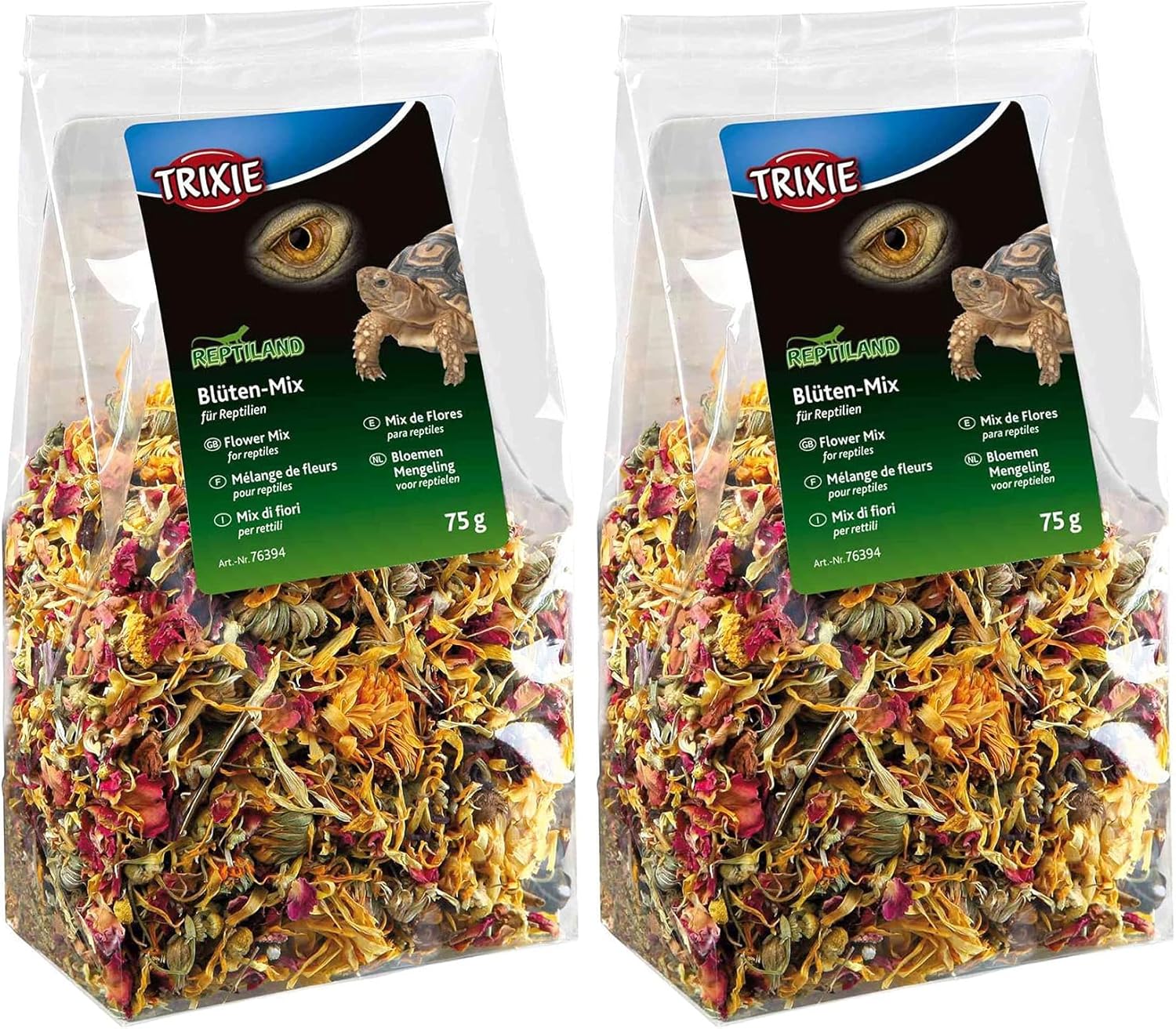 Detalle de Trixie Flower Mix Reptiles Food 75 g : mélange végétal pour compléter l’alimentation