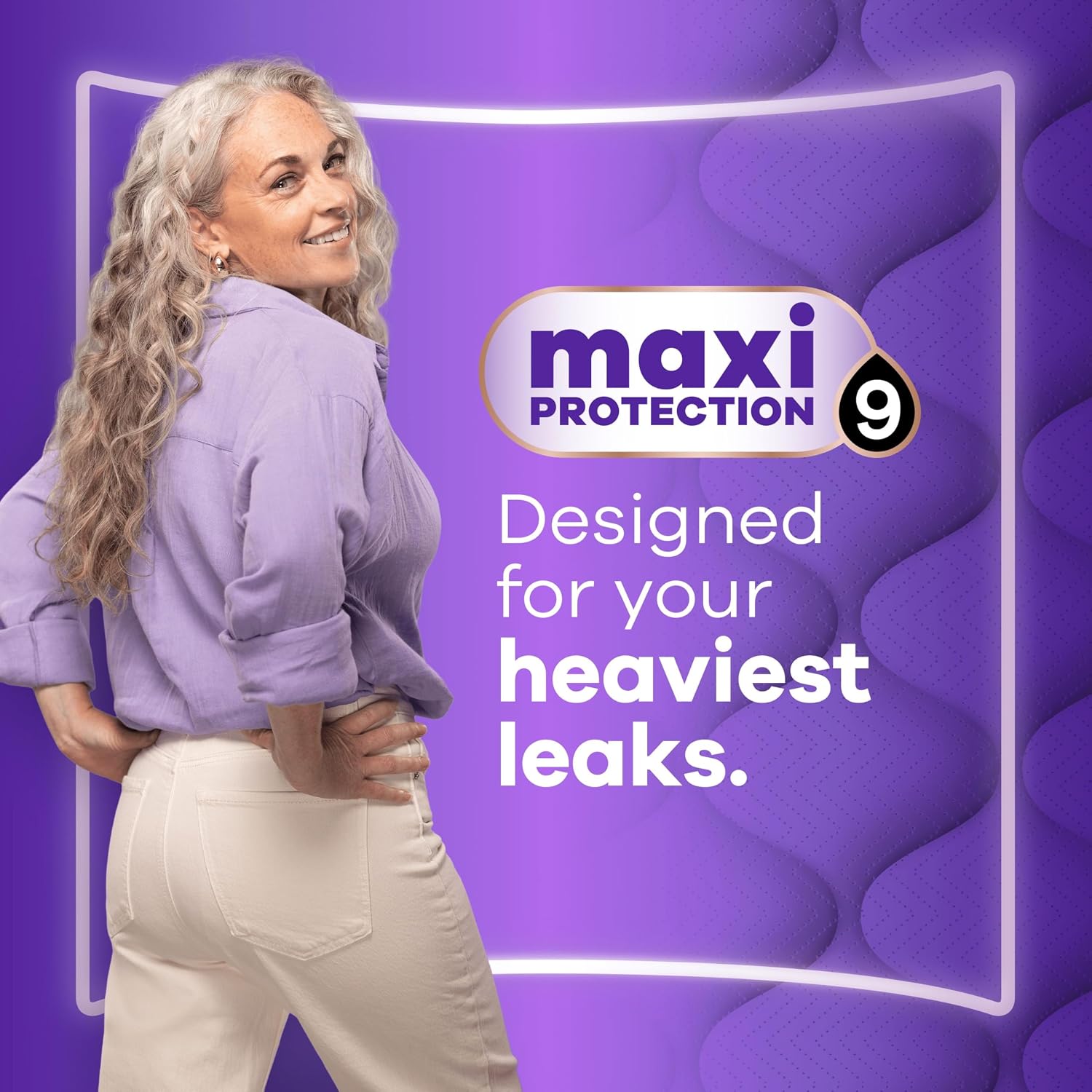 Detalle 2 de Always Discreet Maxi Comfort Incontinence Pads for Women – Absorbency 9, 48 Pads