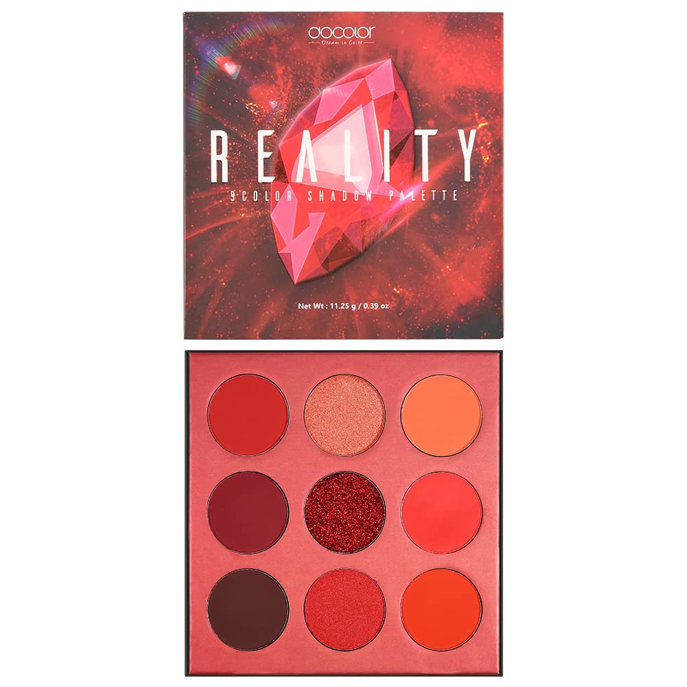 Thumbnail 6 de Docolor Lidschatten Palette Gelb mit Edelstein-Optik – 9 vegane Farben für Matte, Schimmer & Glitzer