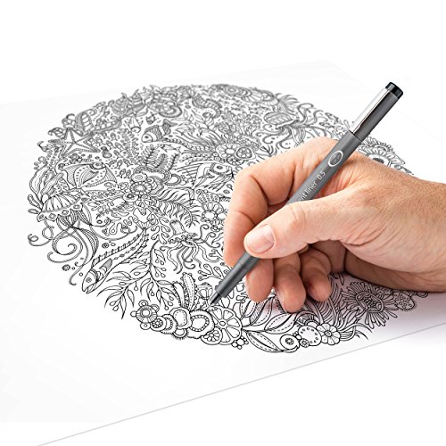 Detalle de Staedtler Pigment Liner 5+1 Set 308 SB6P: 6 penne fineliner con punte da 0,05–0,8 mm in nero