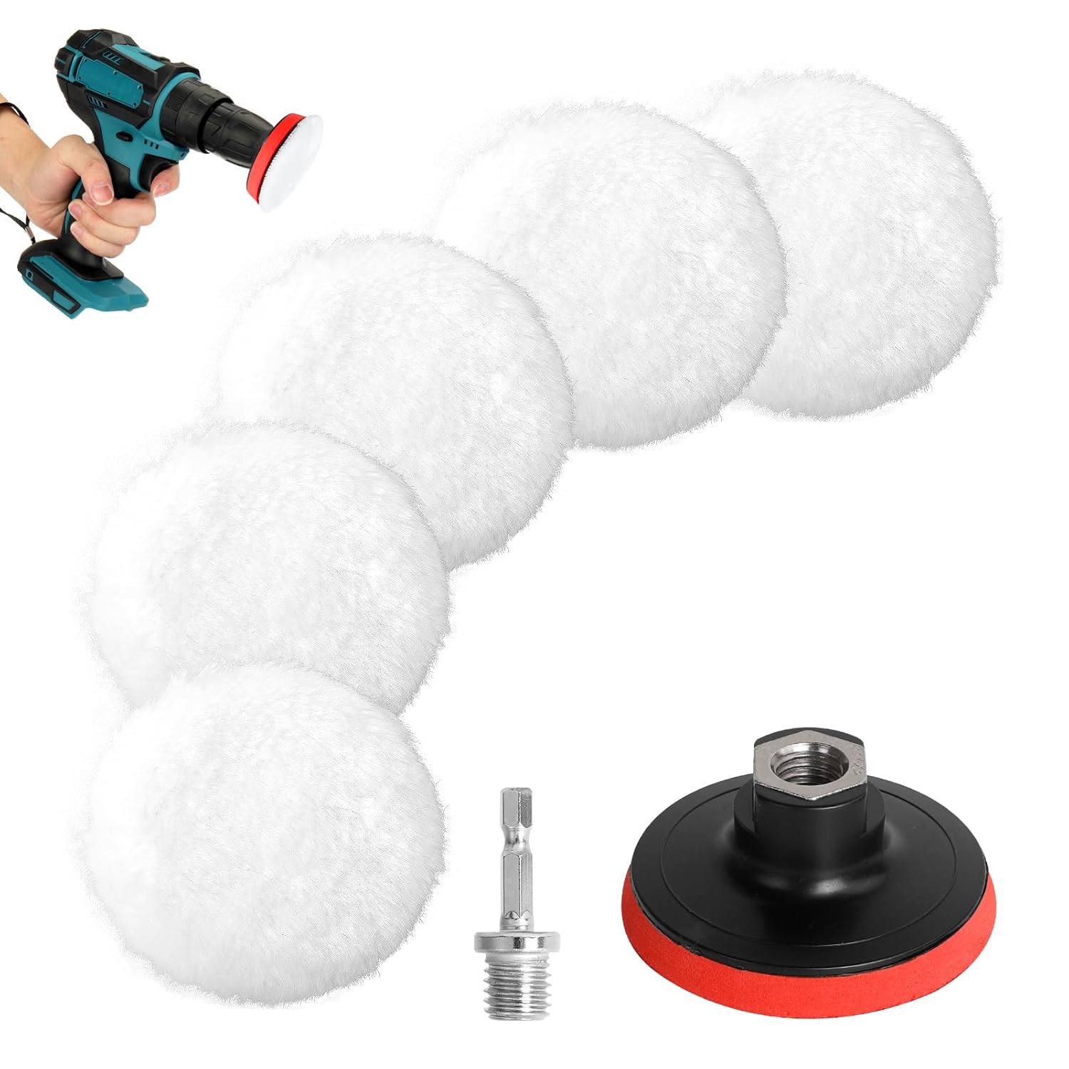 AiQInu Kit lucidatura 80 mm 7 pezzi 🧽