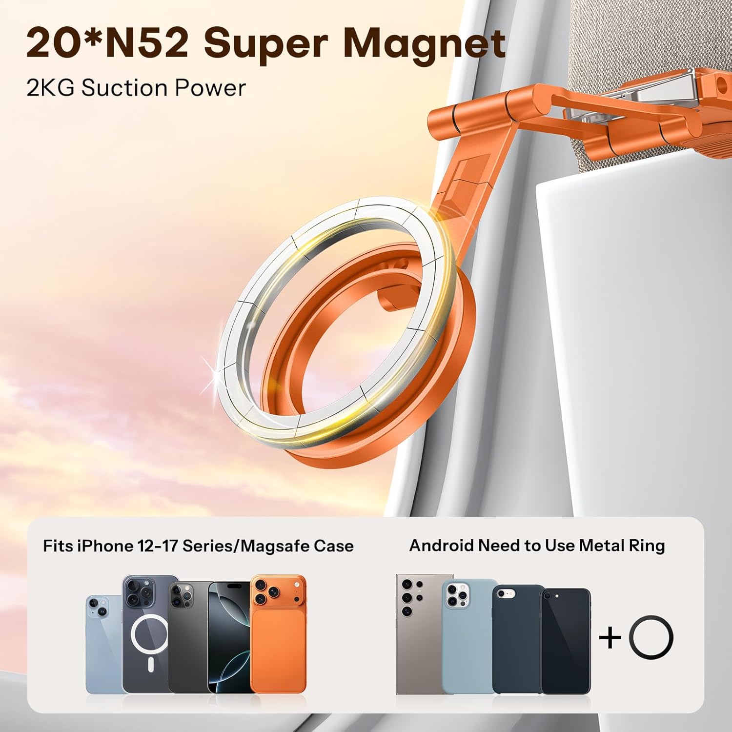 Detalle 2 de OMOTON MagSafe Tripod Mount 9in