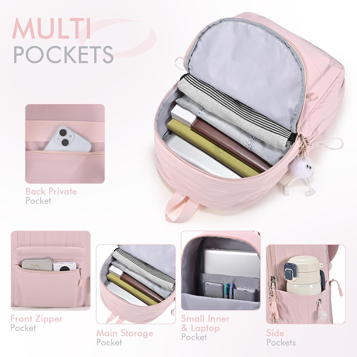 Thumbnail 4 de BAGZY Lightweight Travel Backpack for Cabin and Day-to-Day Use